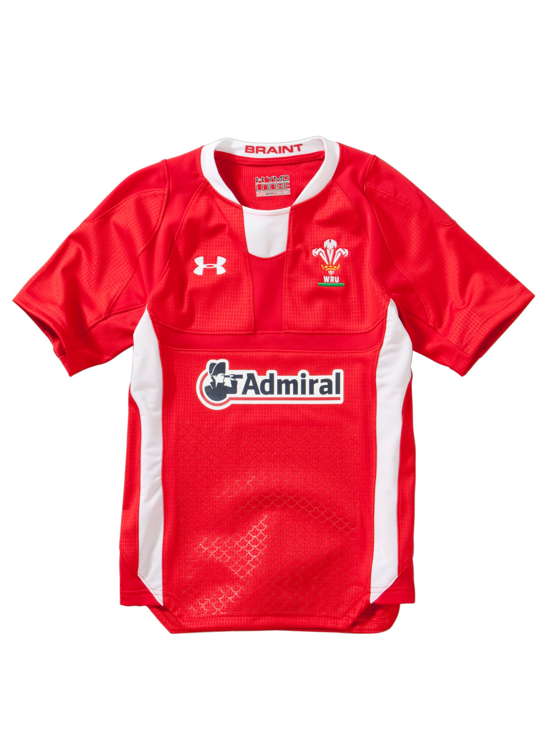 Under Armour Youth WRU Home Rugby Shirt, Red
