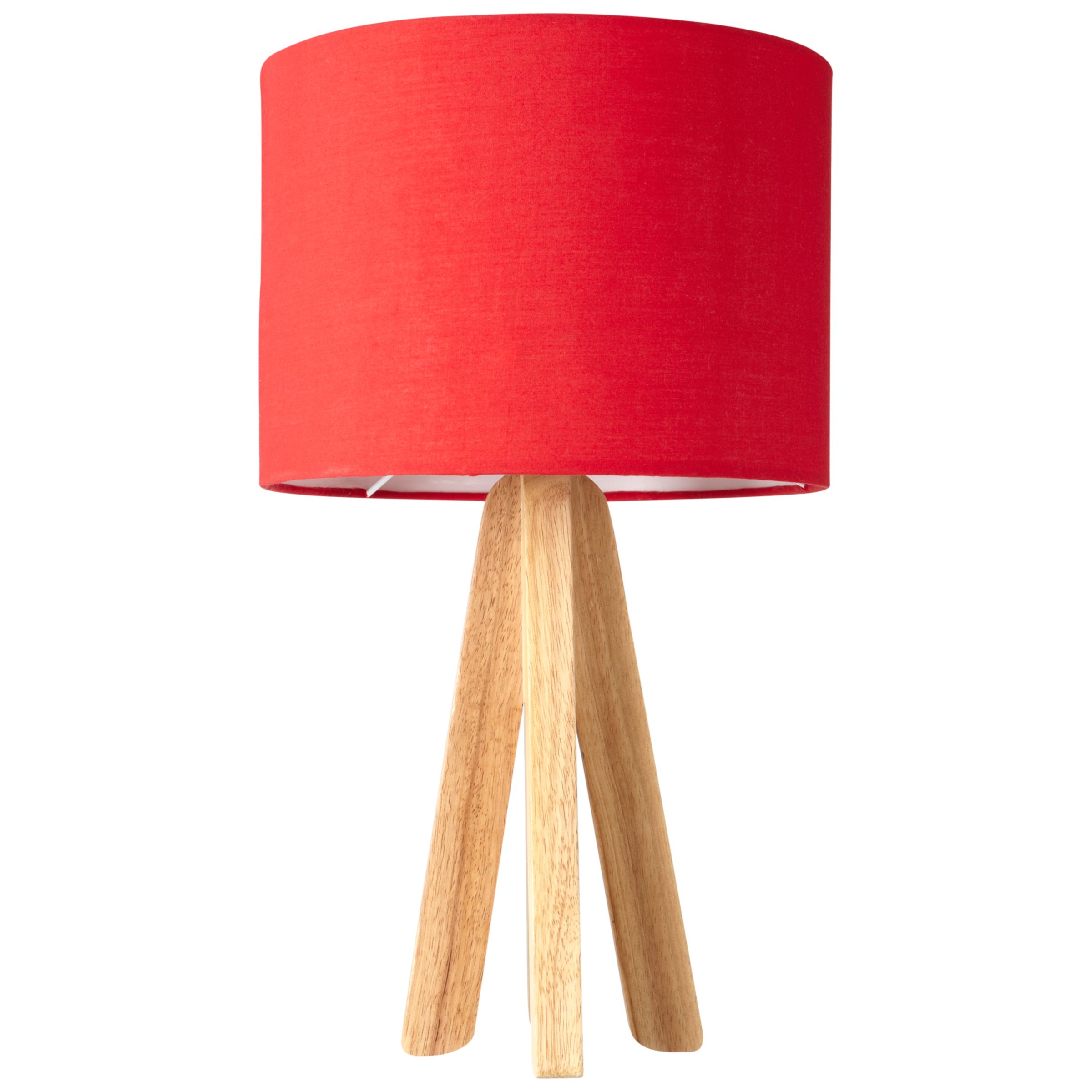 John Lewis Kylie Table Lamp, Red