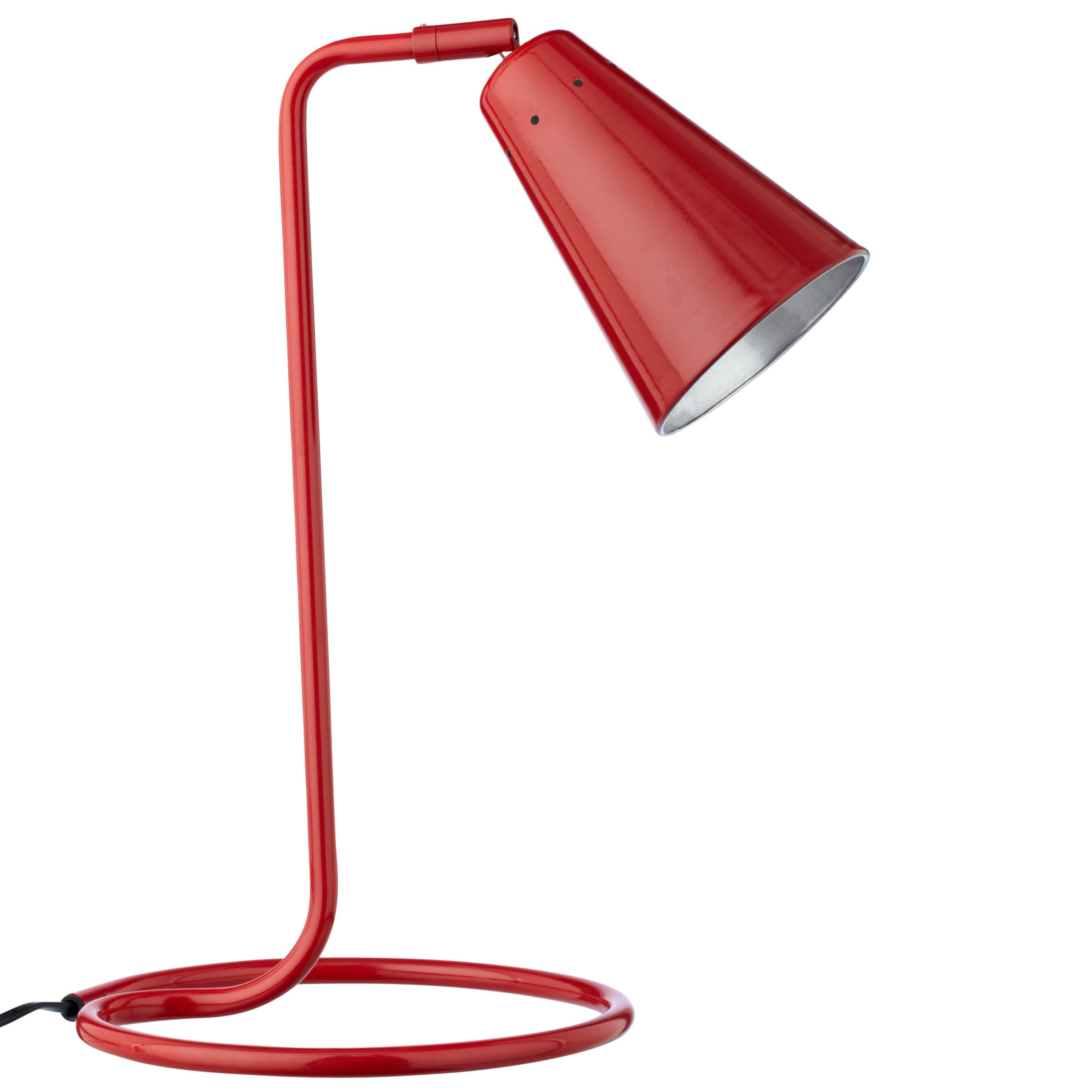 John Lewis Zoe Table Lamp, Red