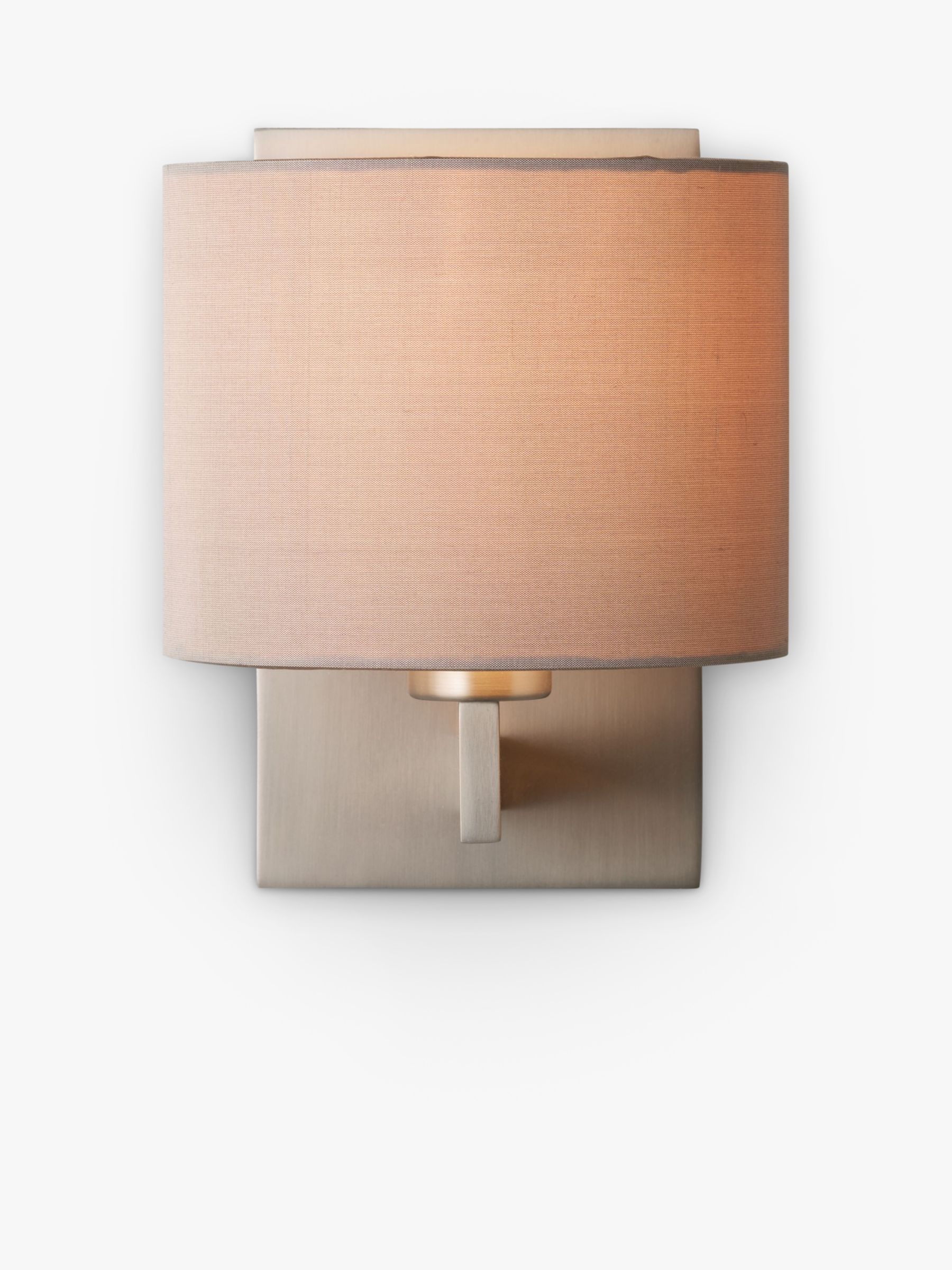 Olan Wall Light, Nickel/Oyster