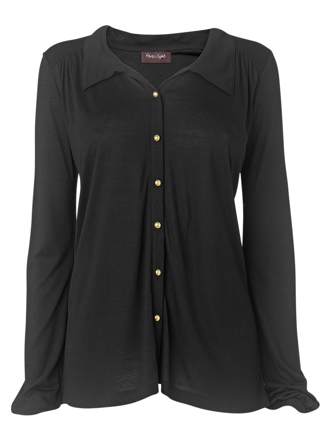 Phase Eight Jersey Blouse, Black