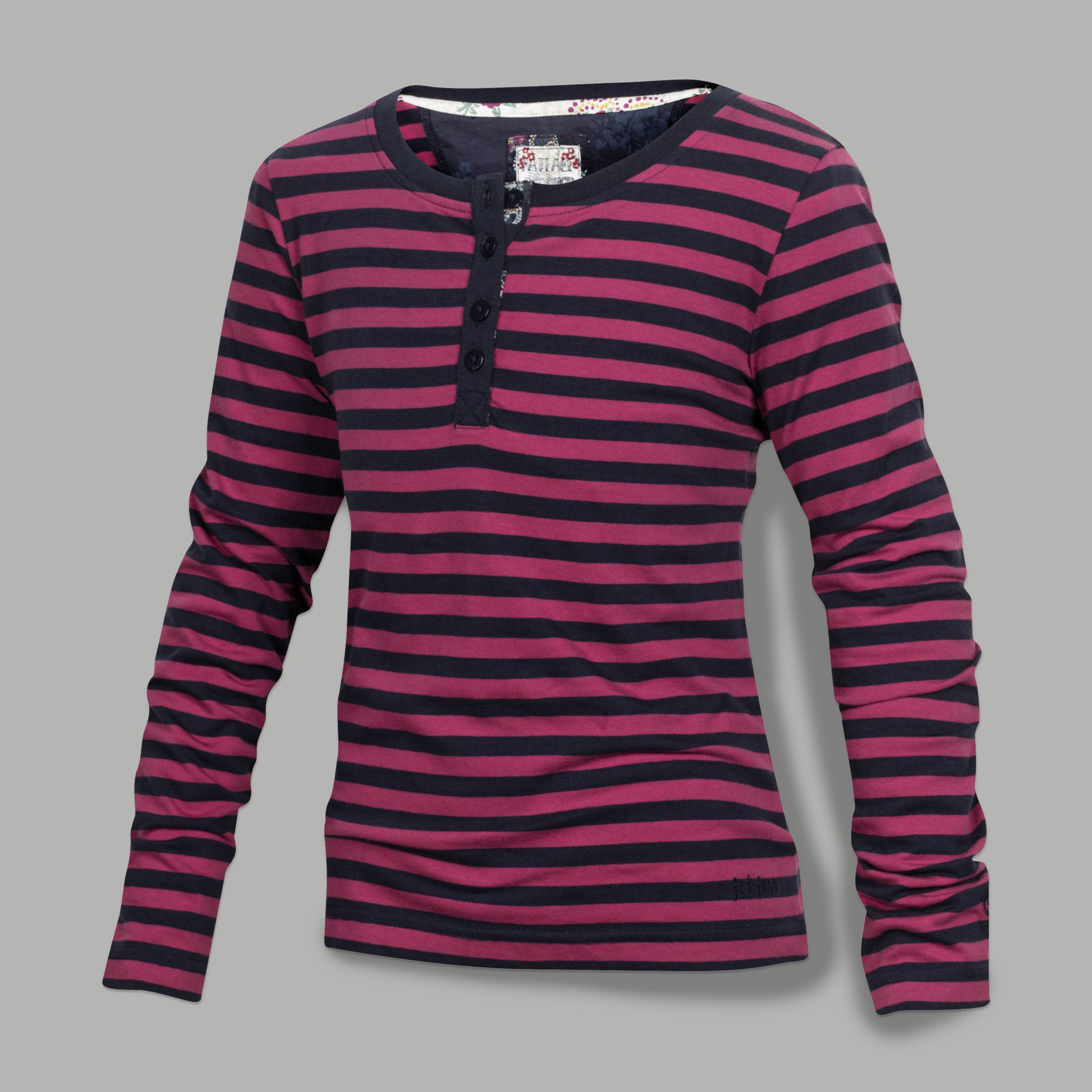 Fat Face Stripe Minzon Long Sleeve T-Shirt,