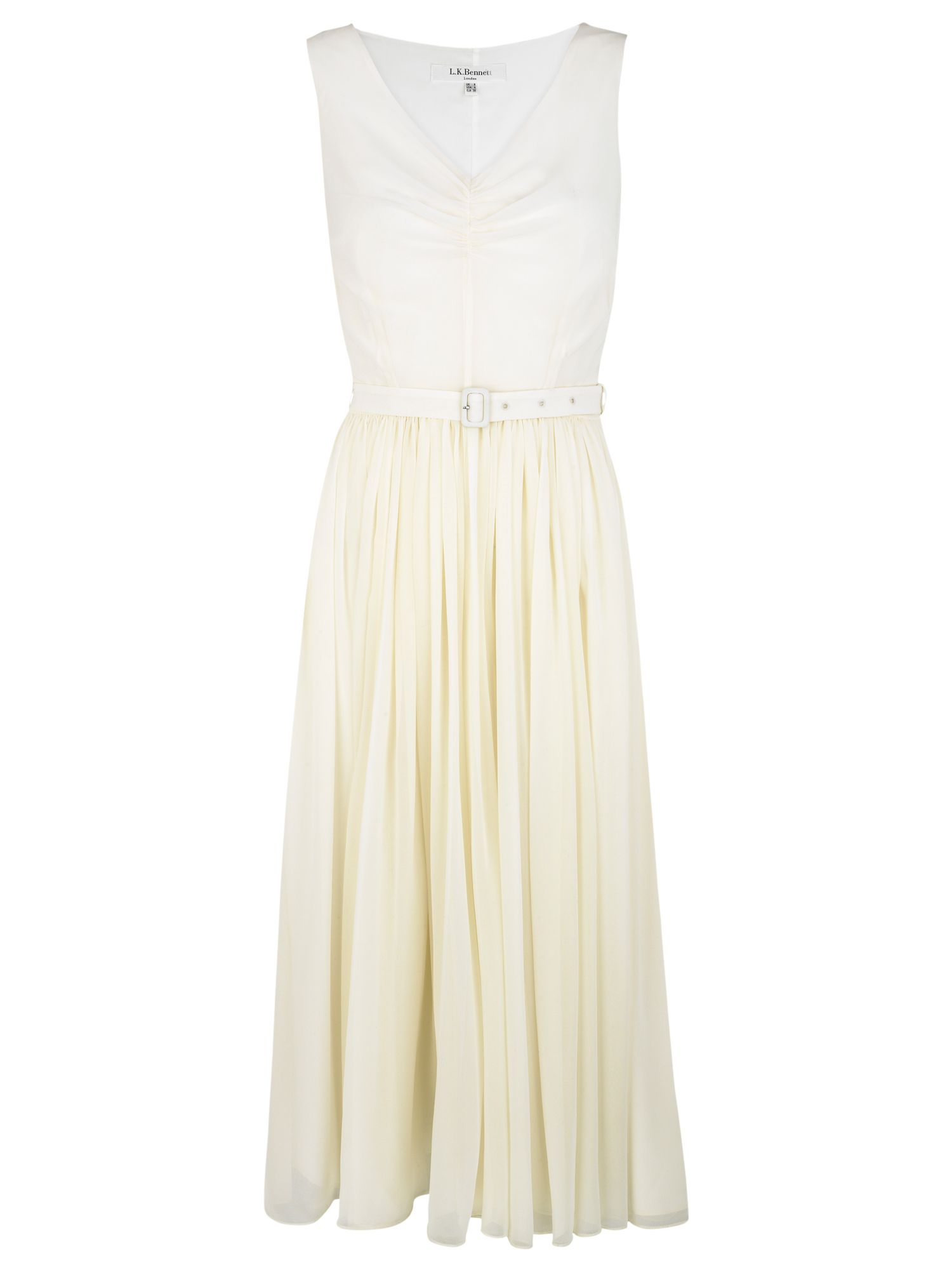 Buy L K Bennett Harriet Dress Champagne online at JohnLewis com John Lewis from johnlewis.com