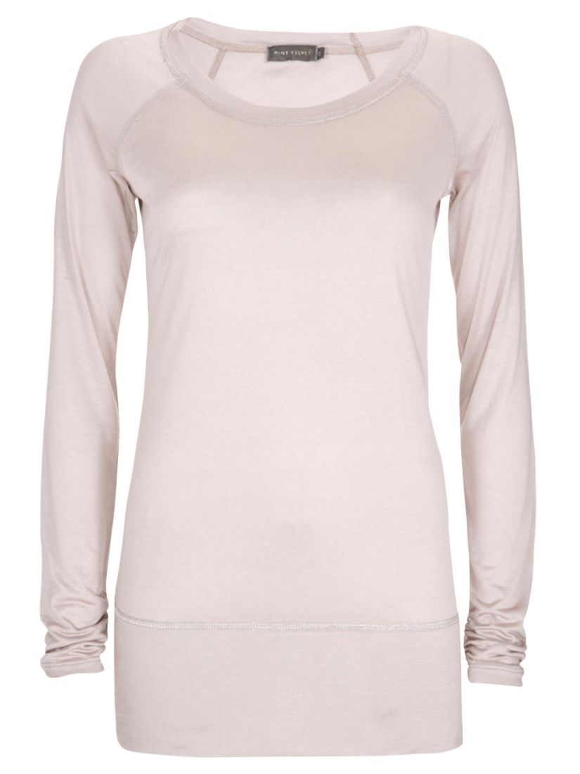 Mint Velvet Long Sleeve T-Shirt, Neutral