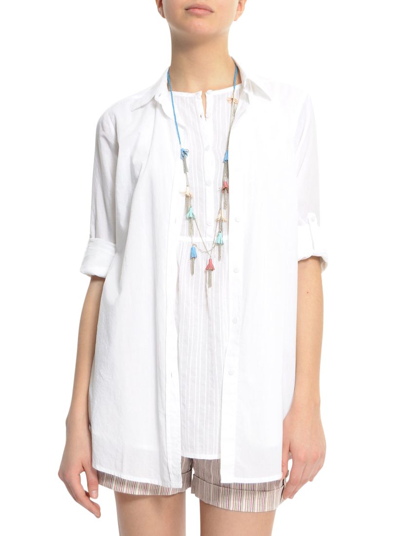 Mango Double Layer Blouse, White