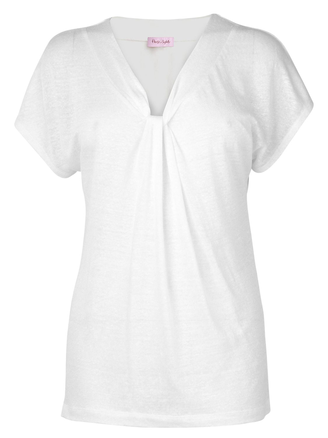 Plain Linen T-Shirt, White