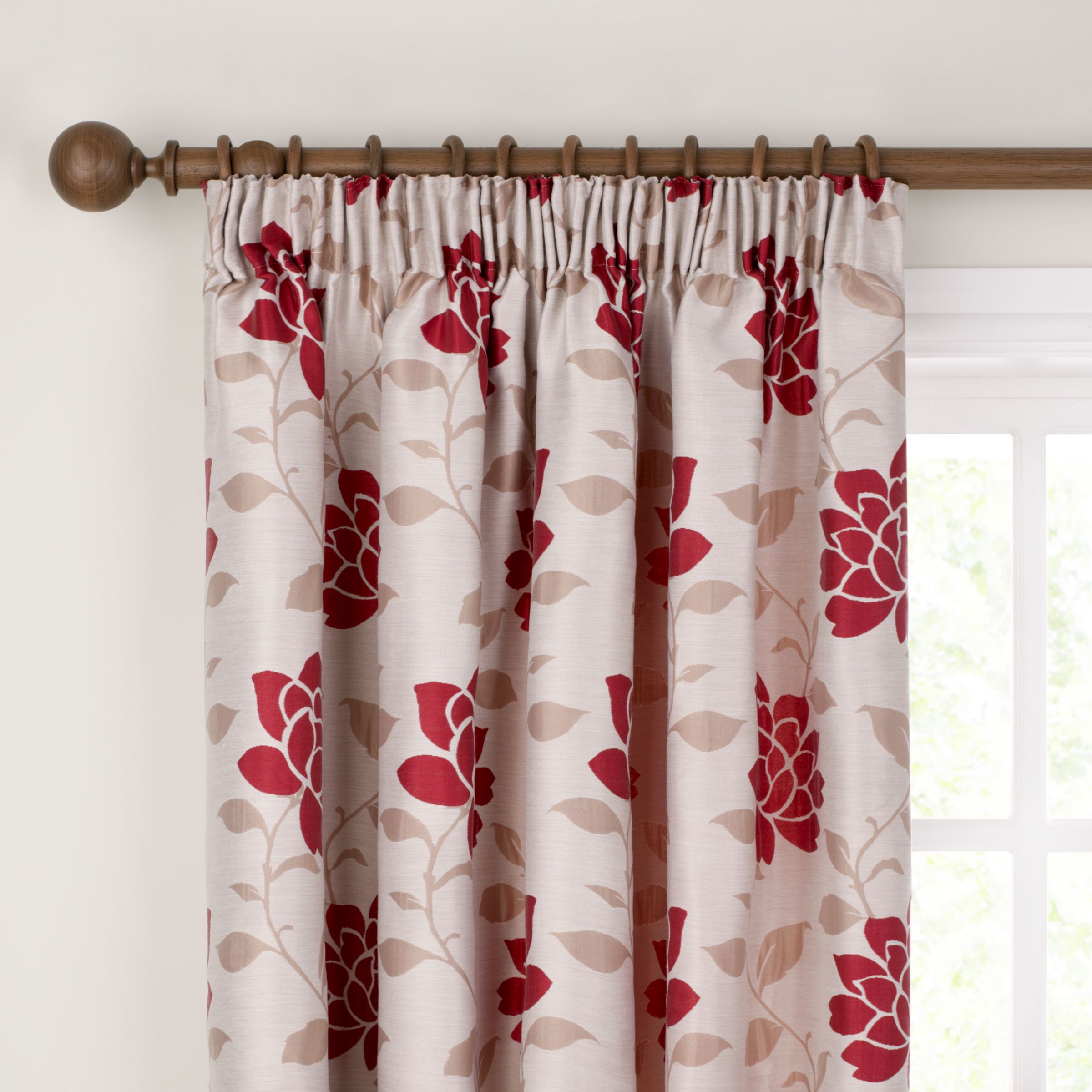 Lucia Pencil Pleat Lined Curtains,