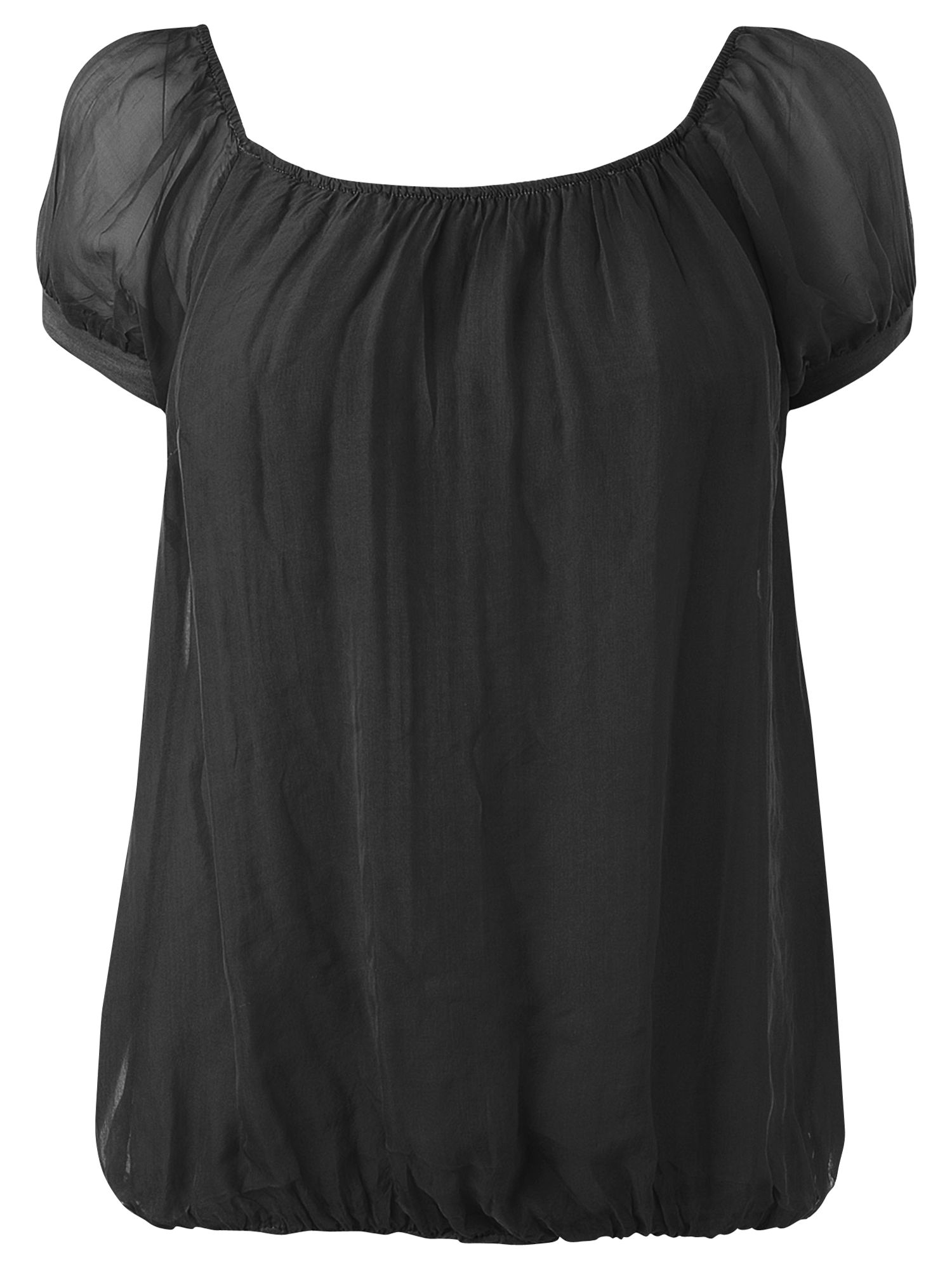 Mimi Silk Blouse, Black