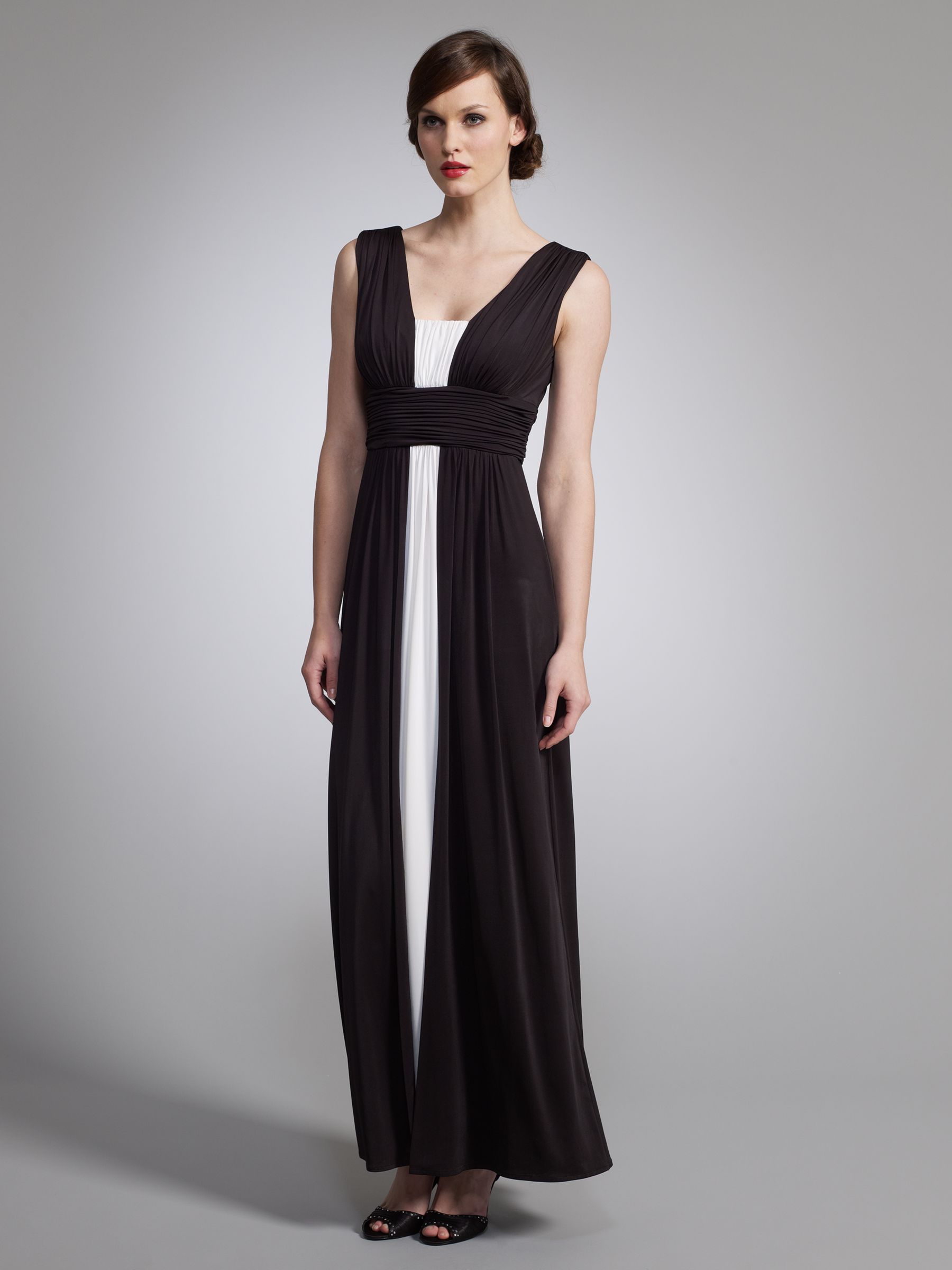 John Lewis Jersey Maxi Dress, Black