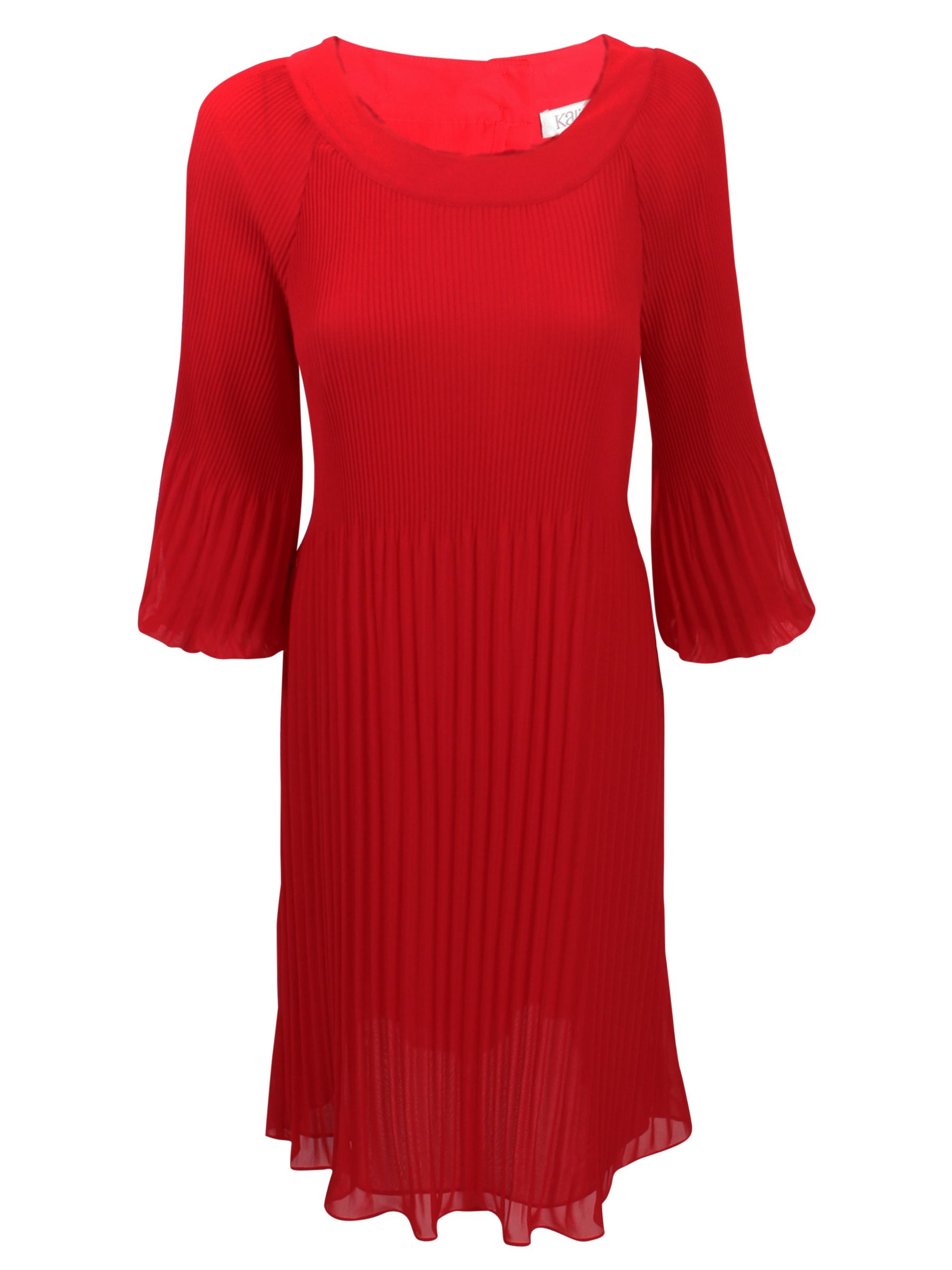 Kaliko Sunray Pleat Dress, Red