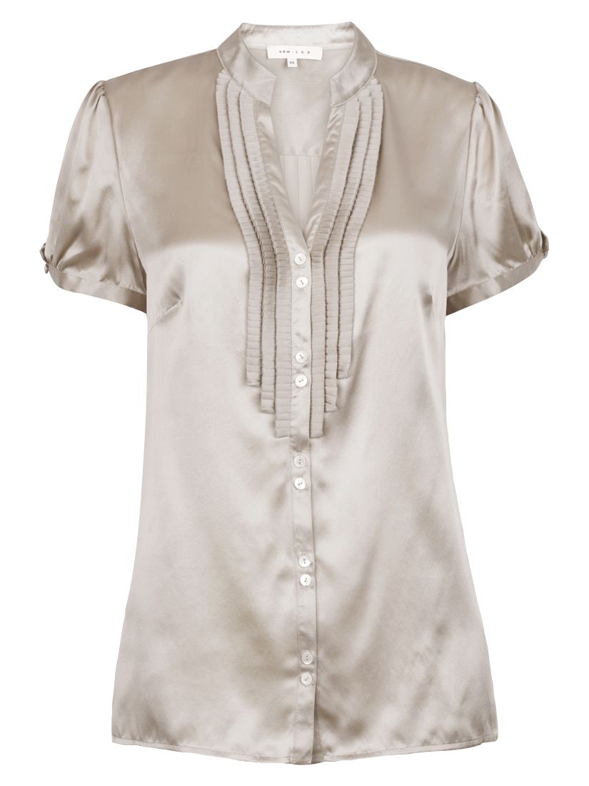 kew.159 Multi Frill Blouse, Oyster