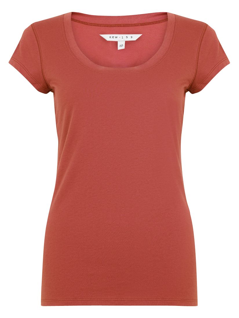 Short Sleeve Knit T-Shirt, Berry Pink