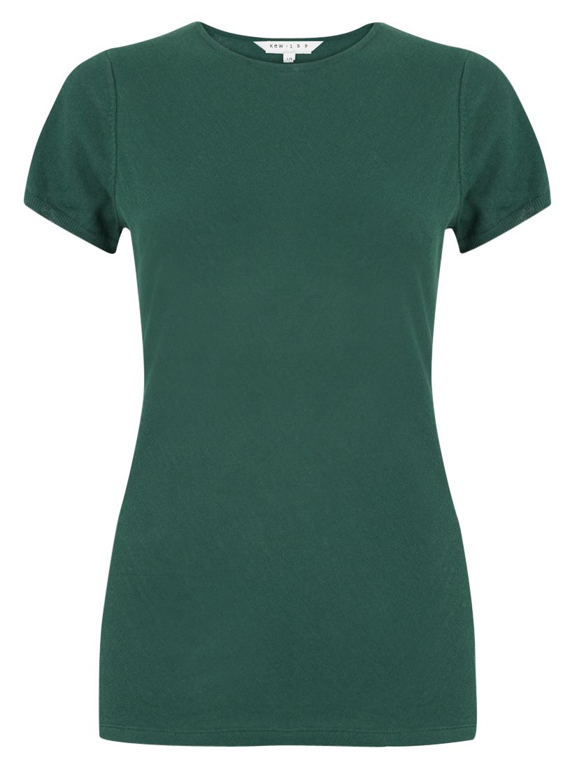 kew.159 Luxury Bias Knit T-Shirt, Green