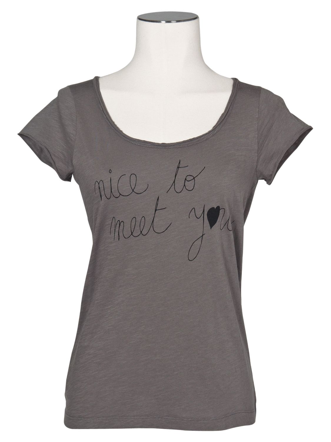 Slogan T-Shirt, Grey