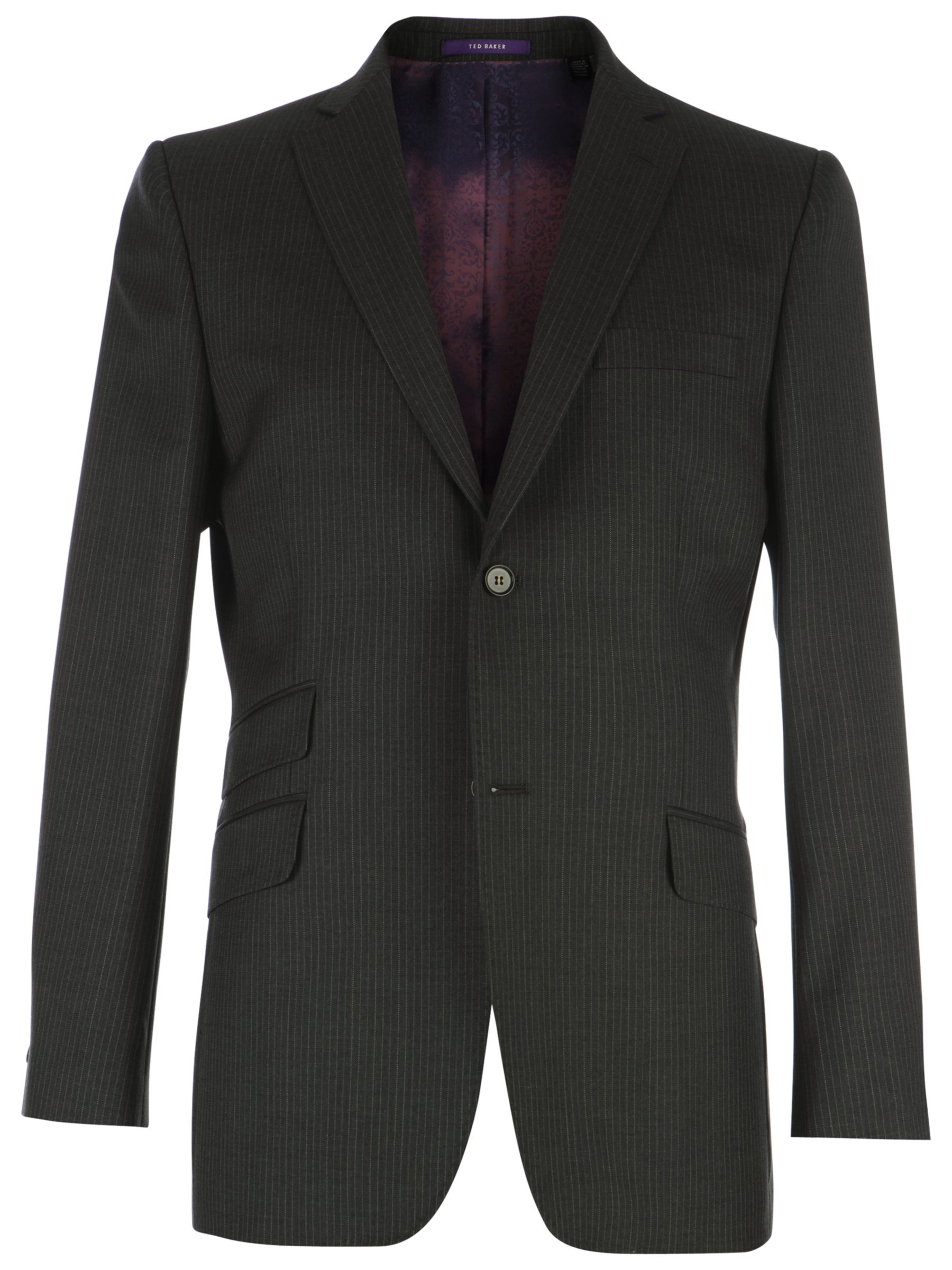 Ted Baker Endurance Camelon Purple Stripe Suit Jacket, Navy at John Lewis
