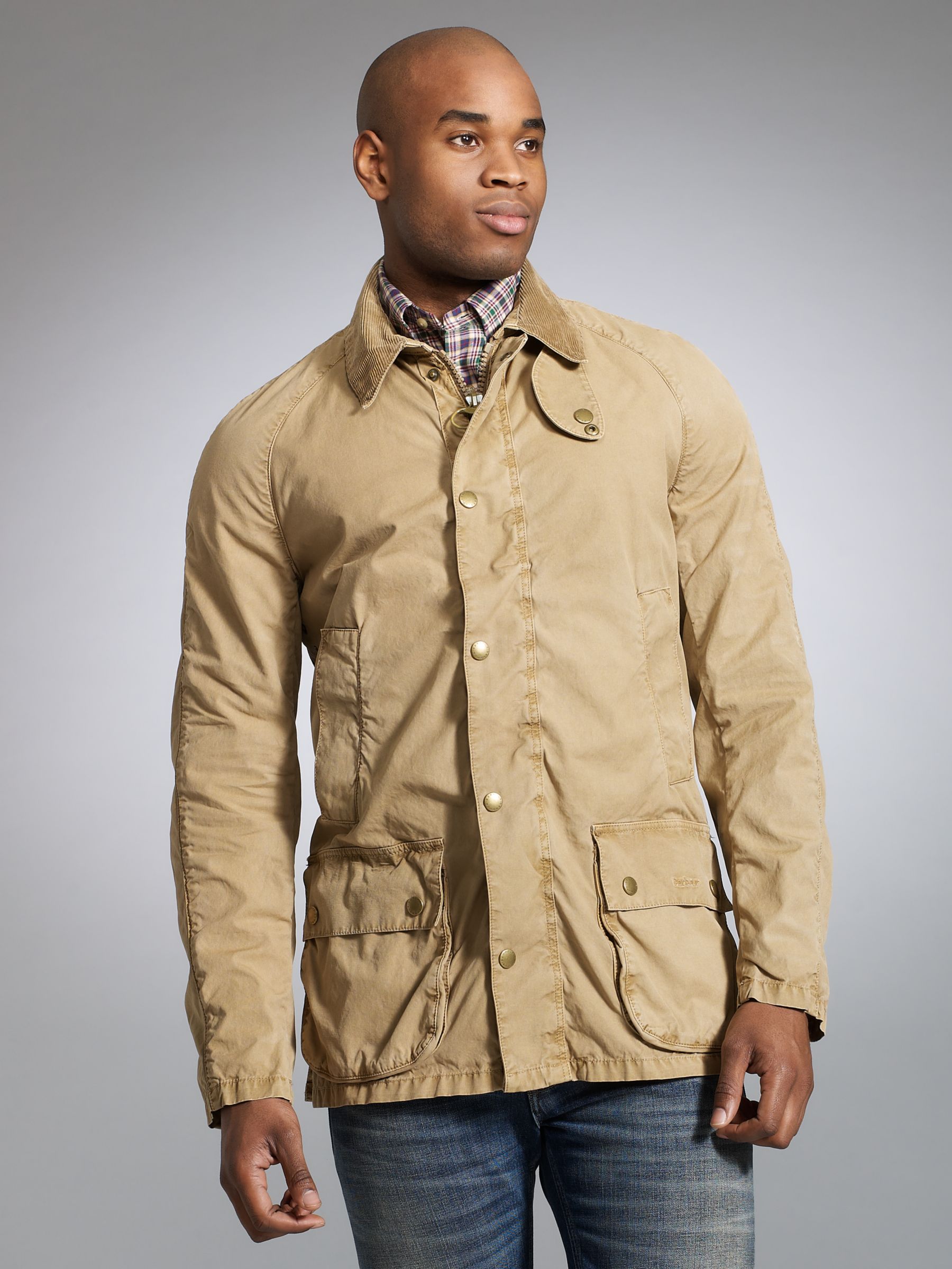 Barbour Rambler Jacket, Sand at John Lewis