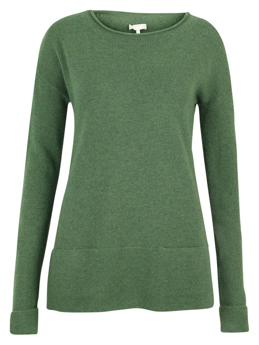 kew.159 Pocket Tunic Jumper, Sea Green