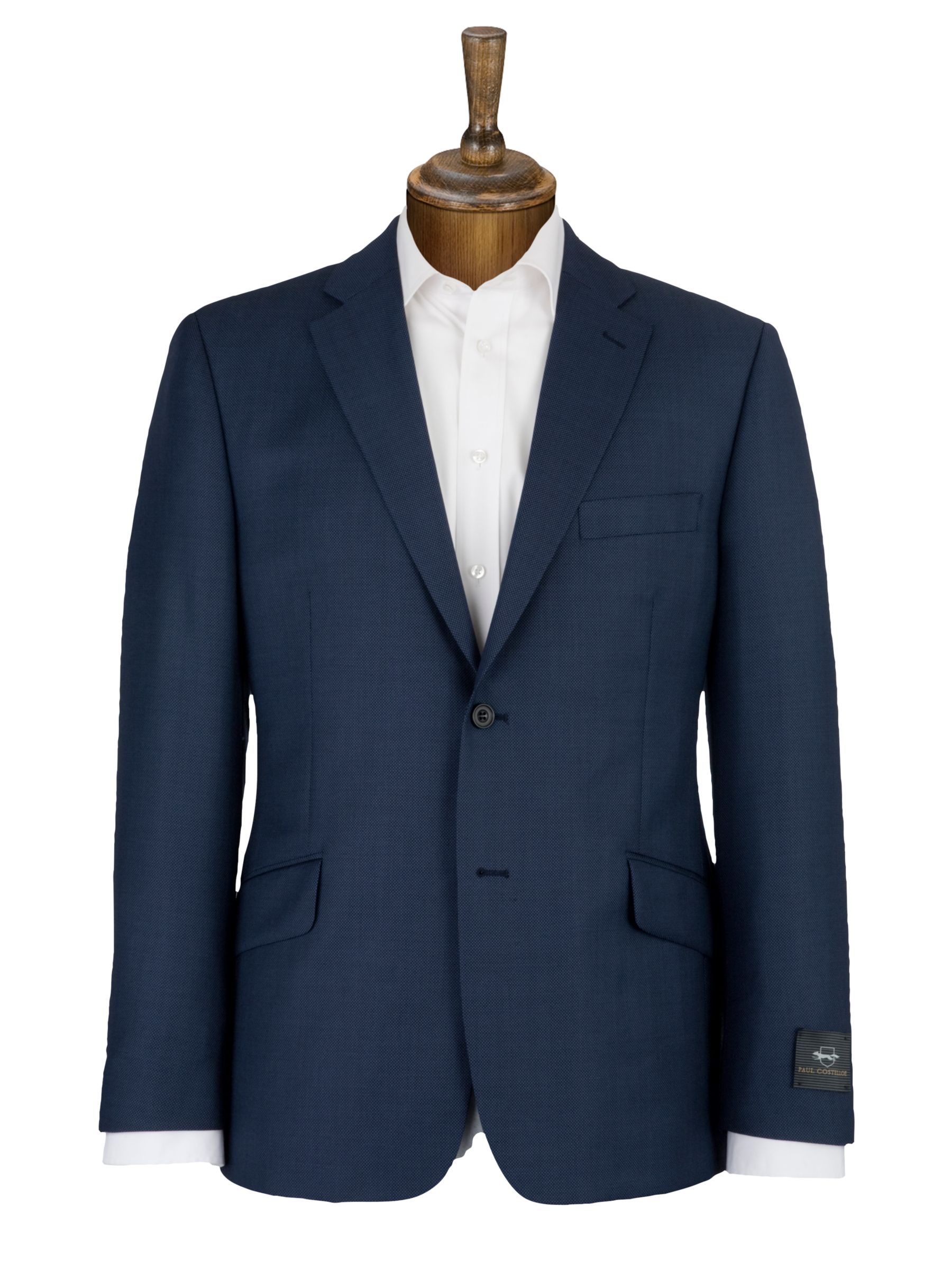 Paul Costelloe Birdseye Suit Jacket, Electric Blue at John Lewis