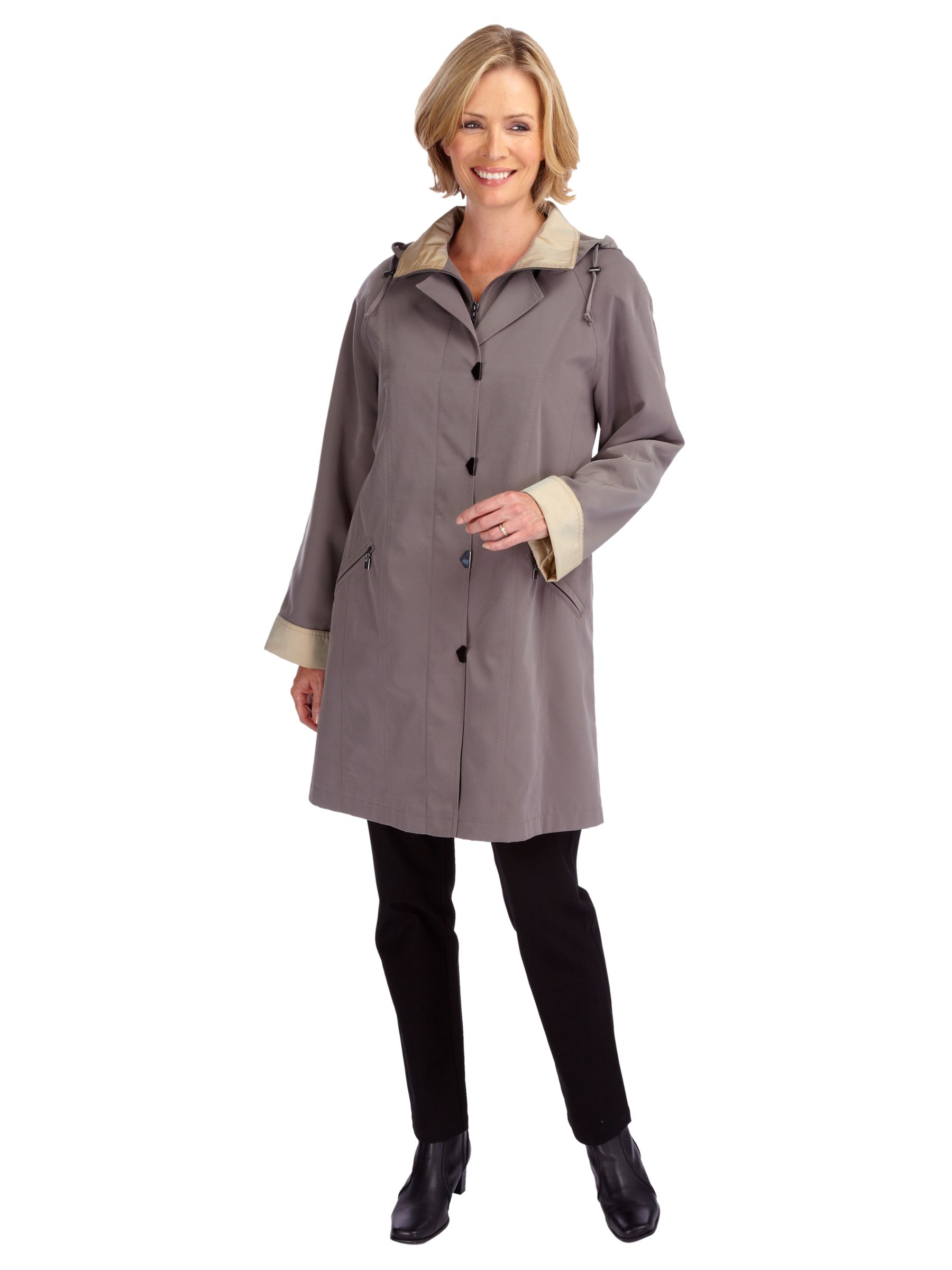 Jacques vert all season mac coat, chai