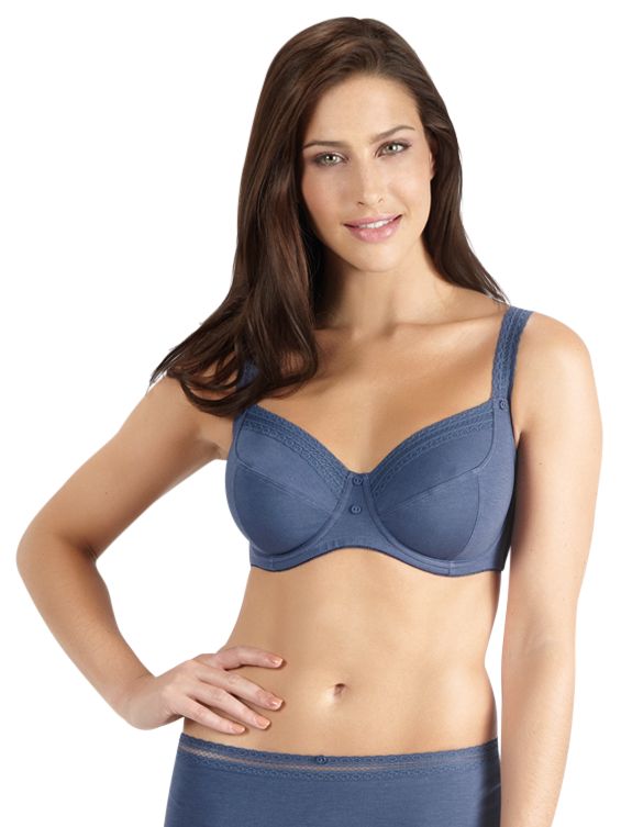 John Lewis Stephanie Full Cup Bra, Blue