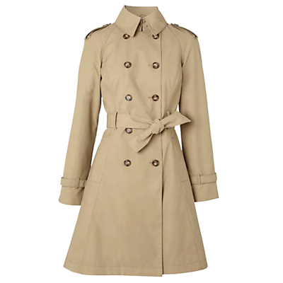 Hobbs Costigan Trench Coat, Light Fawn