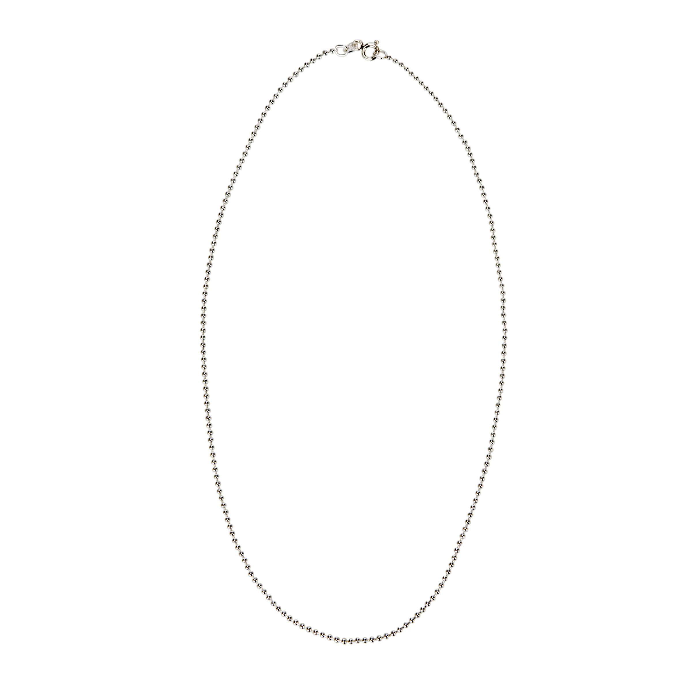 Nina Breddal Silver Ball Chain Necklace