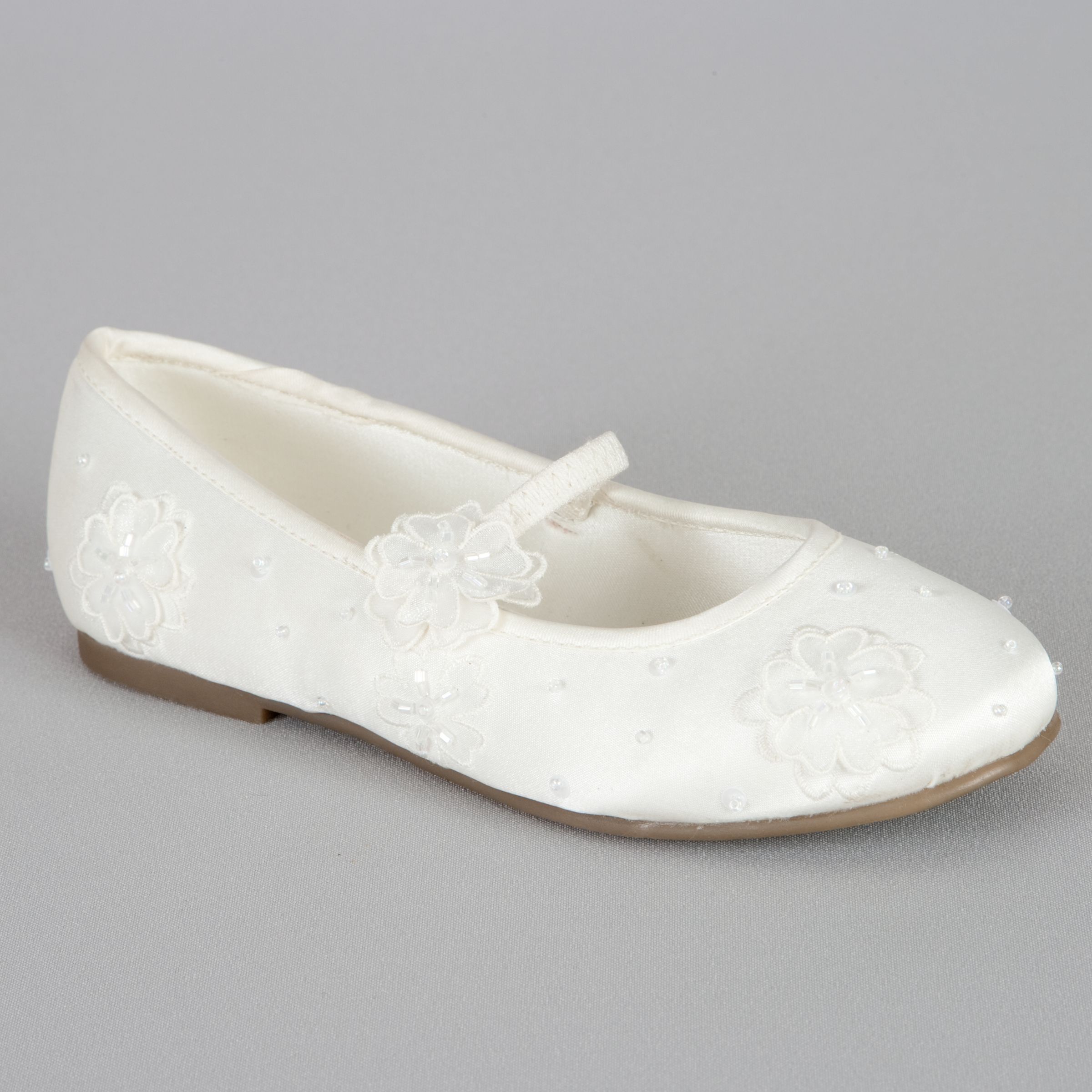 Flower Girls Shoes Ivory on Buy John Lewis Girl Lasercut Flower Bridesmaid Shoes  Ivory Online At
