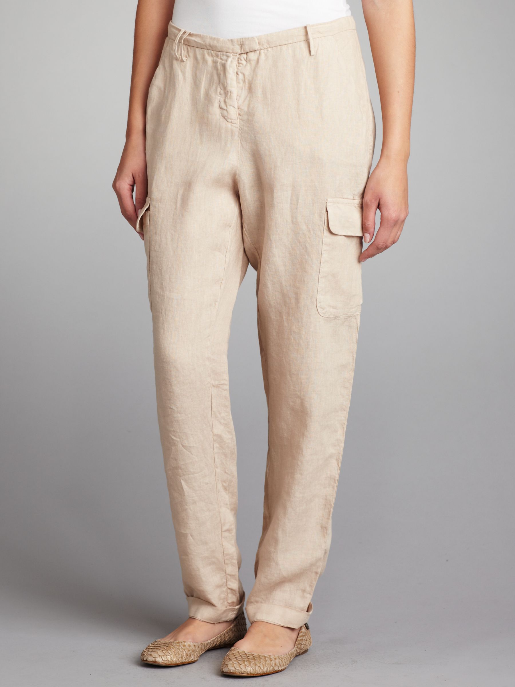 Armani Jeans Combat Trousers, Natural at John Lewis