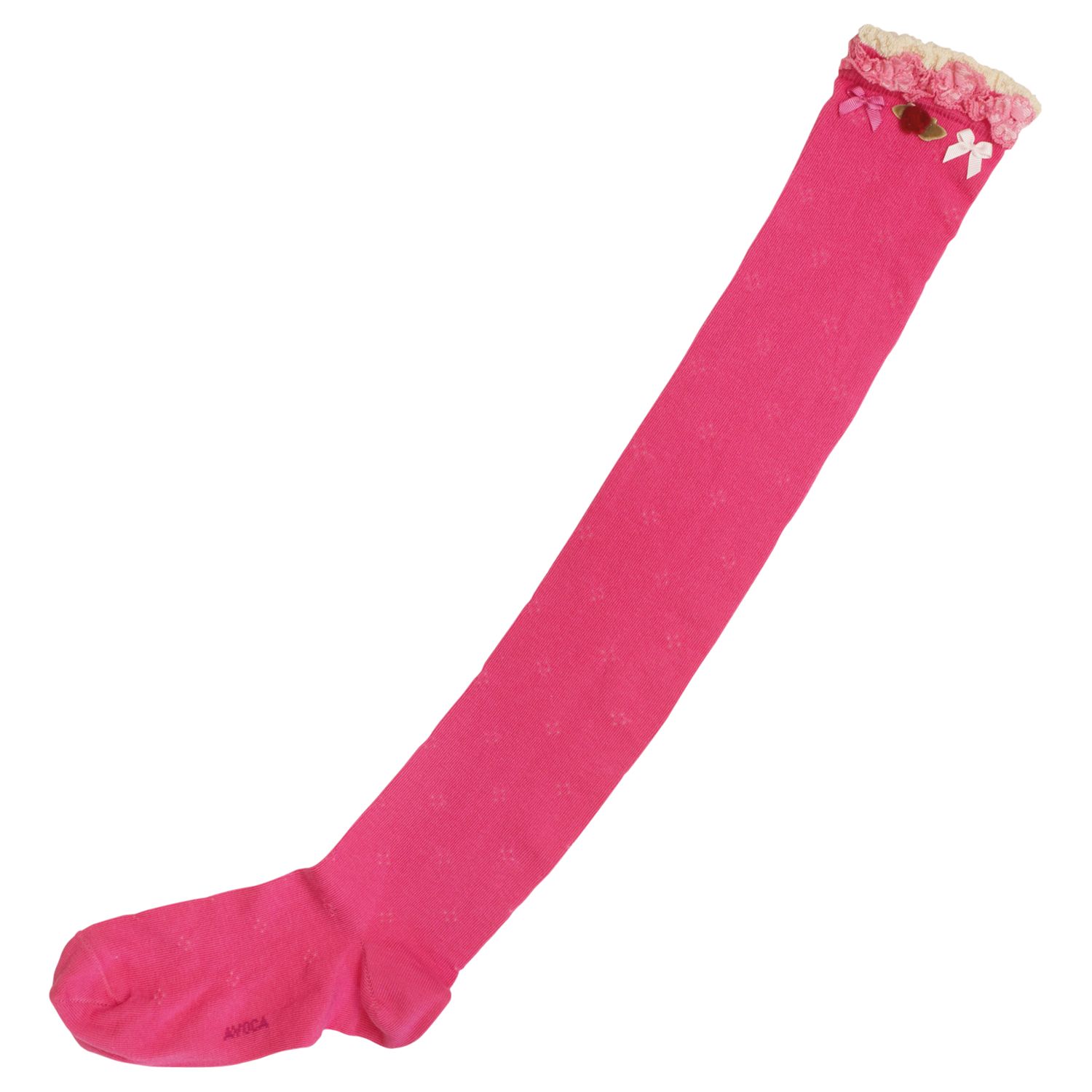 Avoca Ditsy Over The Knee Socks Pink