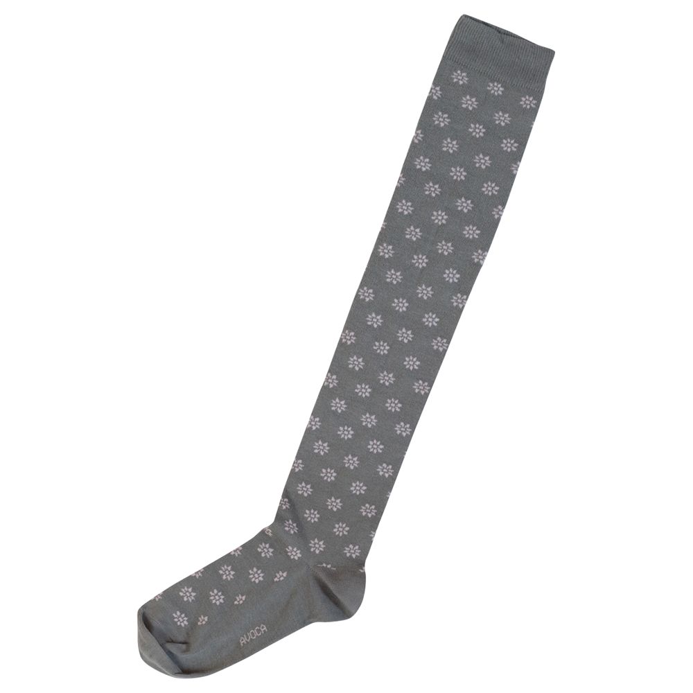 Avoca Fleur Over The Knee Socks Clay