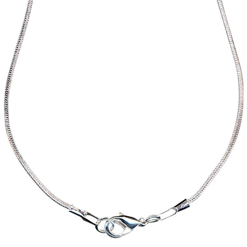 John Lewis Snake Chain, 16", Silver Plated