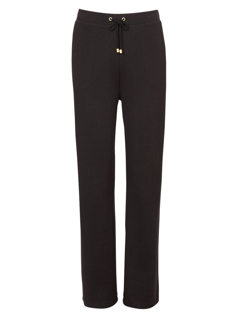 Viyella Jersey Drawstring Trousers, Black