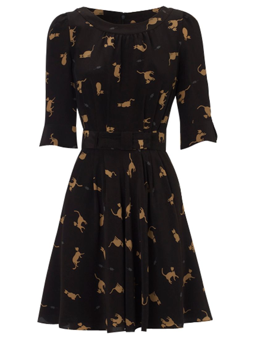 NW3 Annabel Dress, Black Toffee at John Lewis