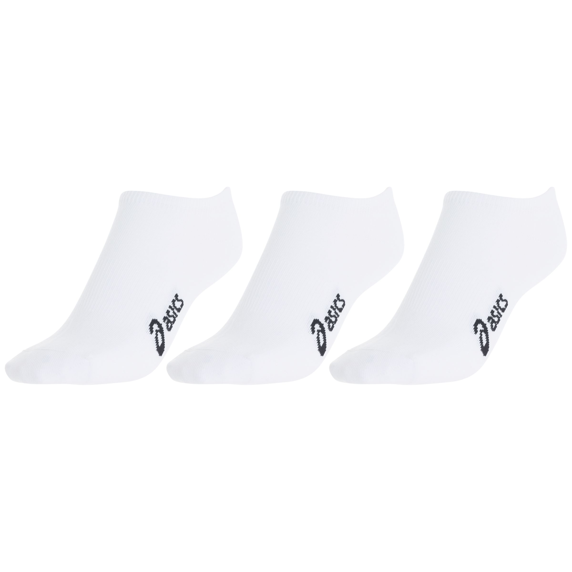 John Lewis Asics Men's PED Socks, White, Pack Of 3