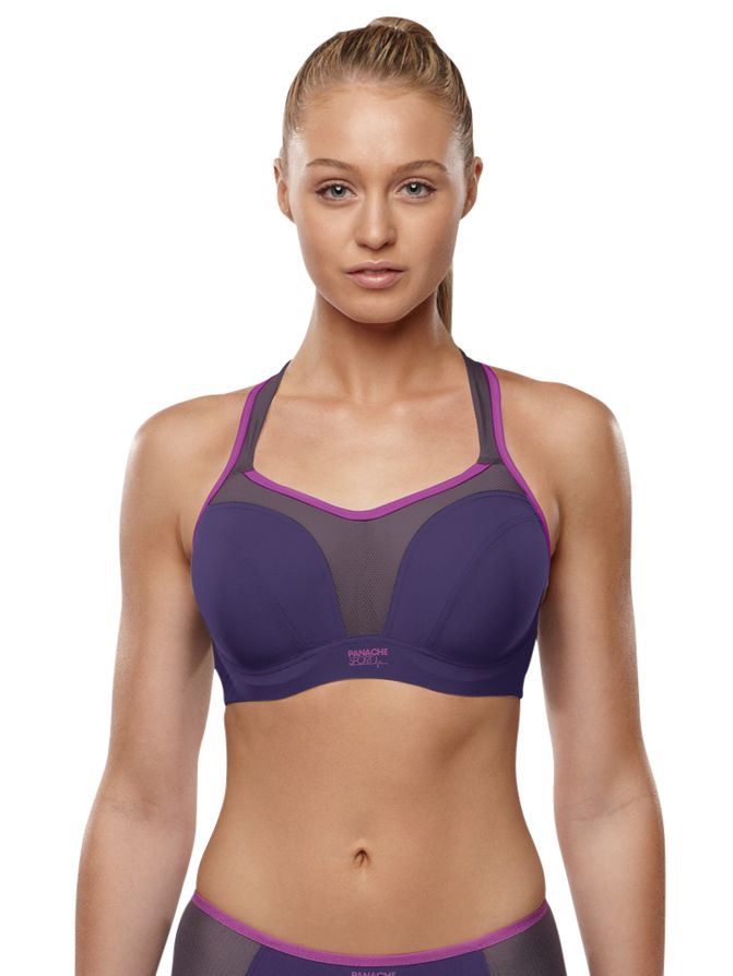 Panache Underwired Sports Bra, Purple