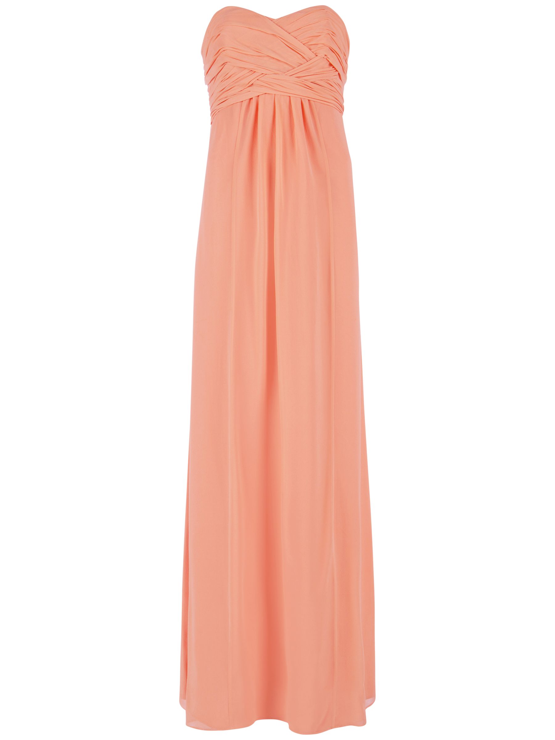 Ted Baker Nour Silk Maxi Dress, Pale orange at John Lewis