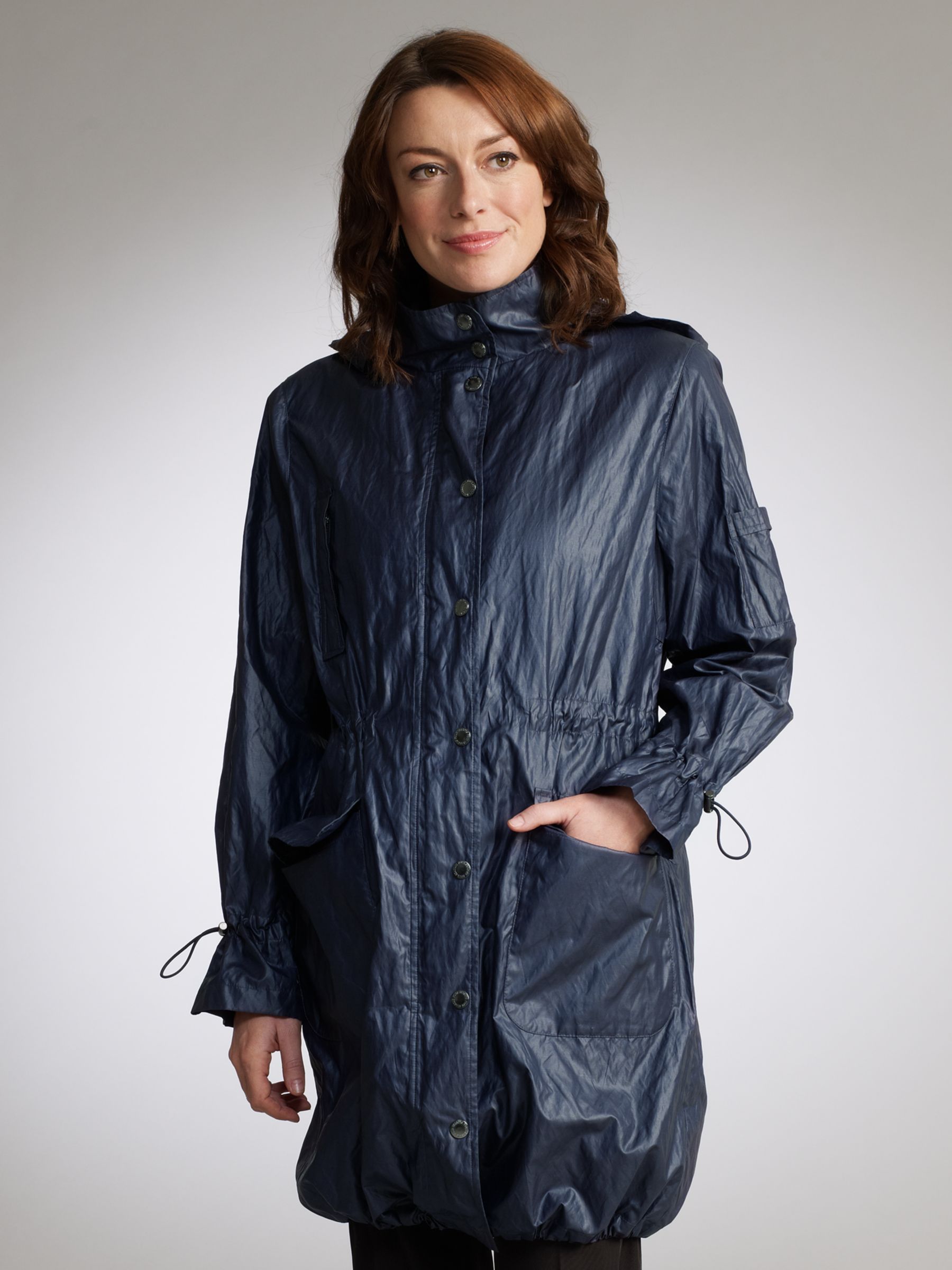 Four Seasons Longline Parka, Denim at John Lewis