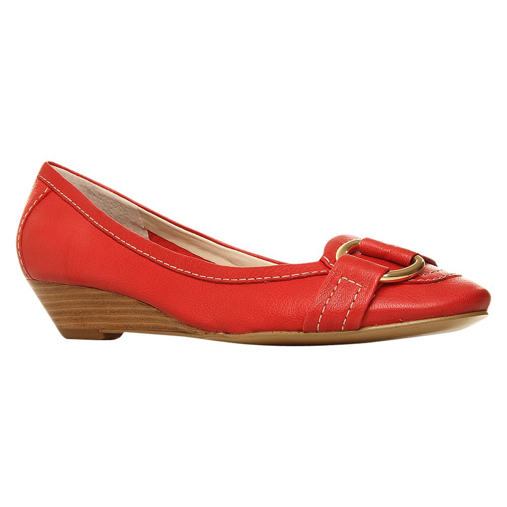  Wedge Shoes Online on Buy Nine West Travas Leather Wedge Court Shoes  Red Online At