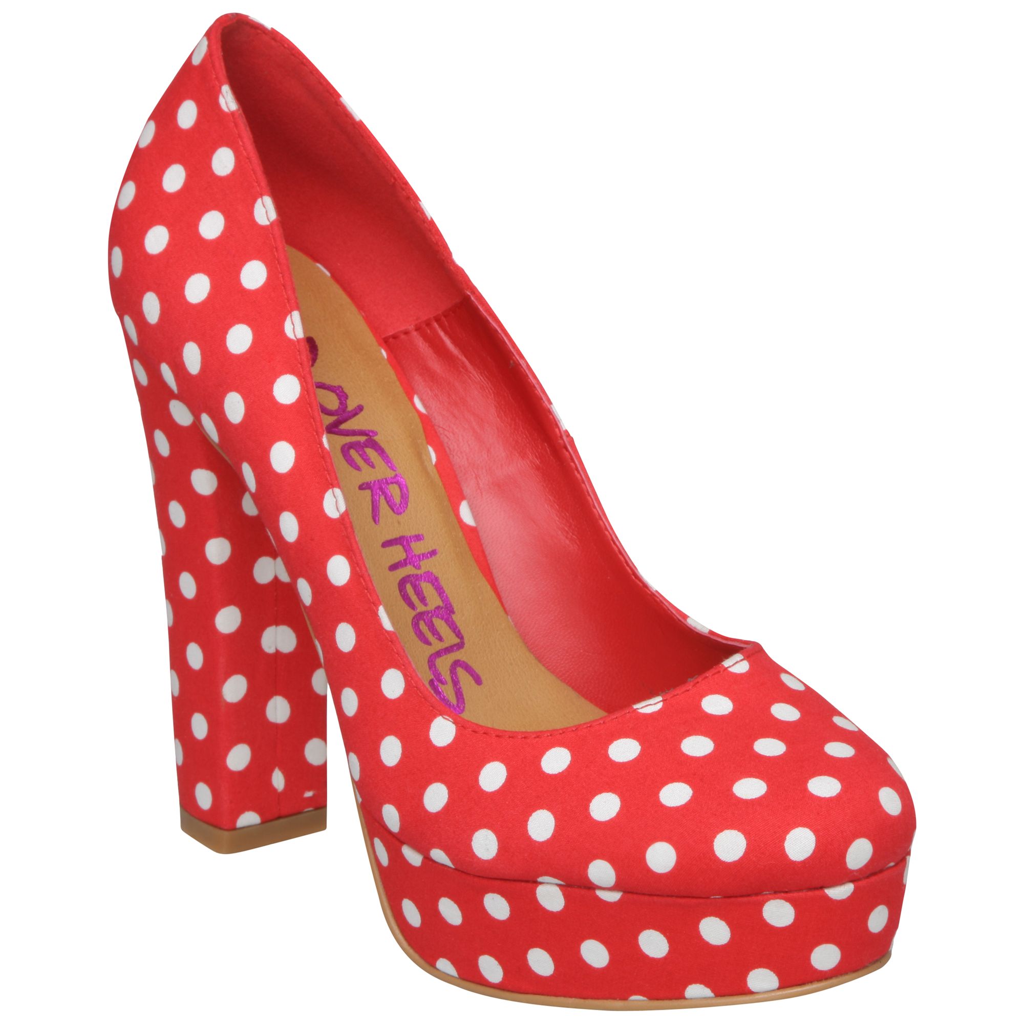 Head Over Heels Bella Platform Court Shoes, Red