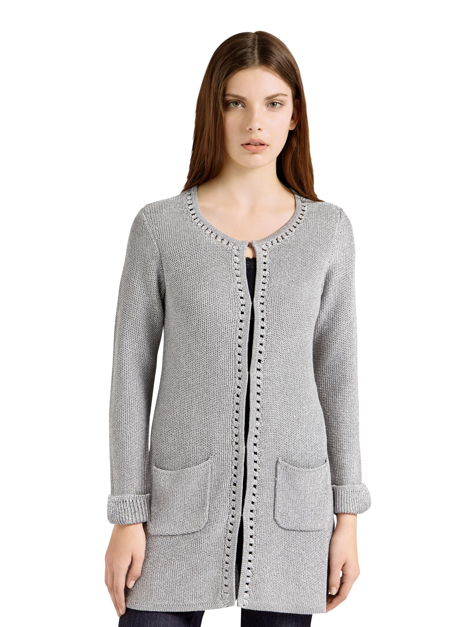 G&eacute;rard Darel Long Cardigan, Silver at John Lewis