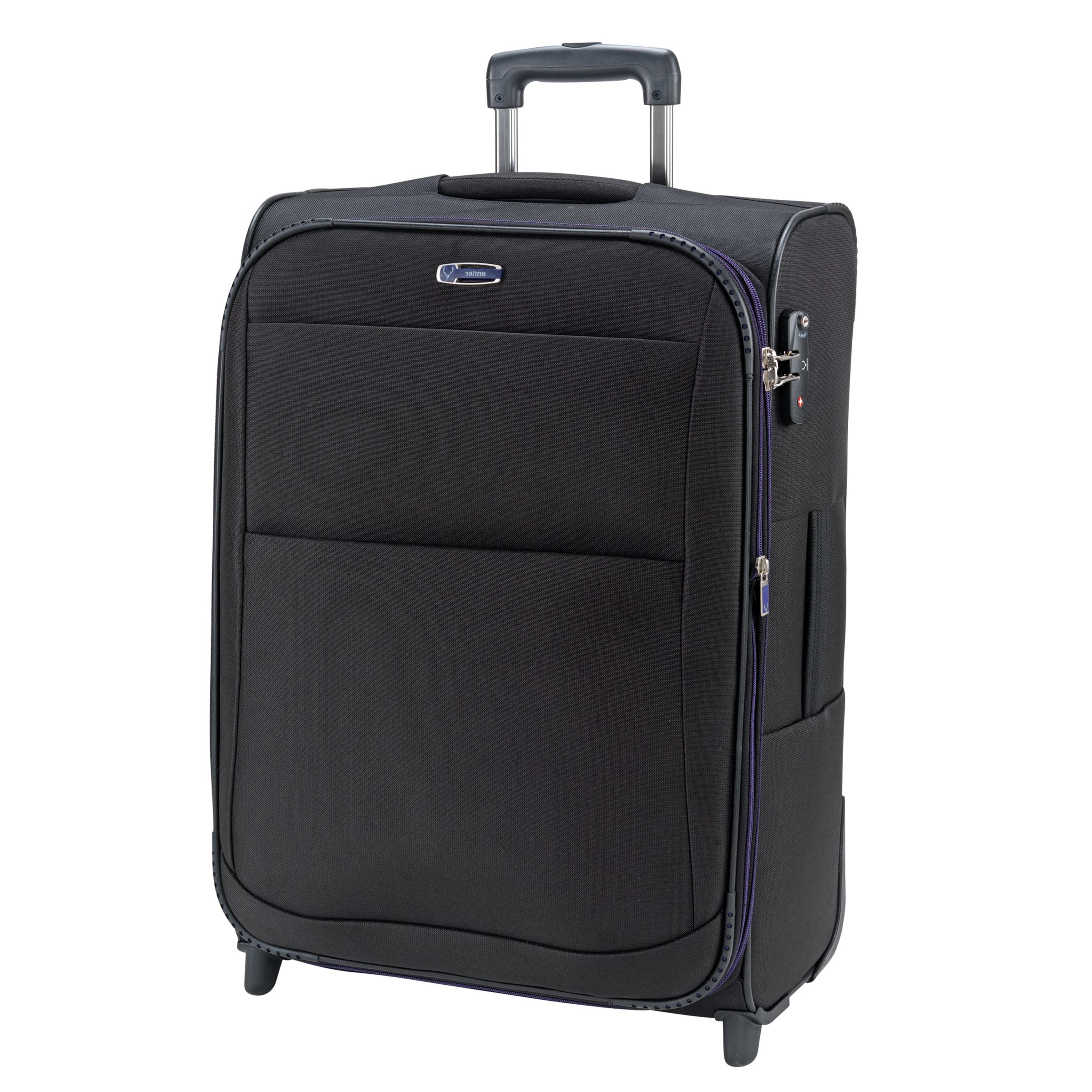 Antler Tourlite II 2-Wheel Suitcase, Black/Plum