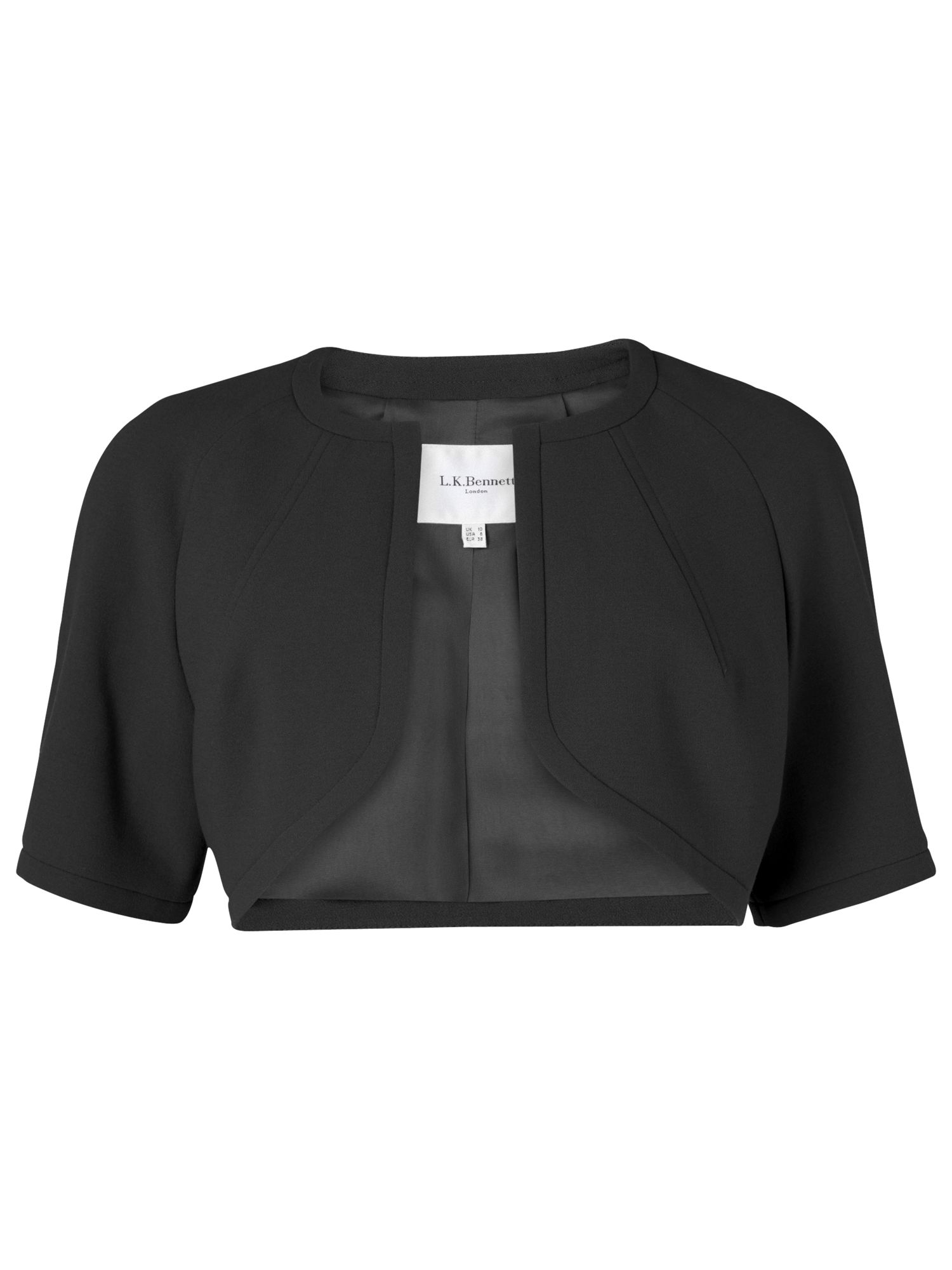 L.K. Bennett Mina Jacket, Black at John Lewis