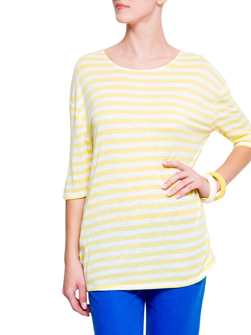Mango Sailor Stripe Blouse, Yellow