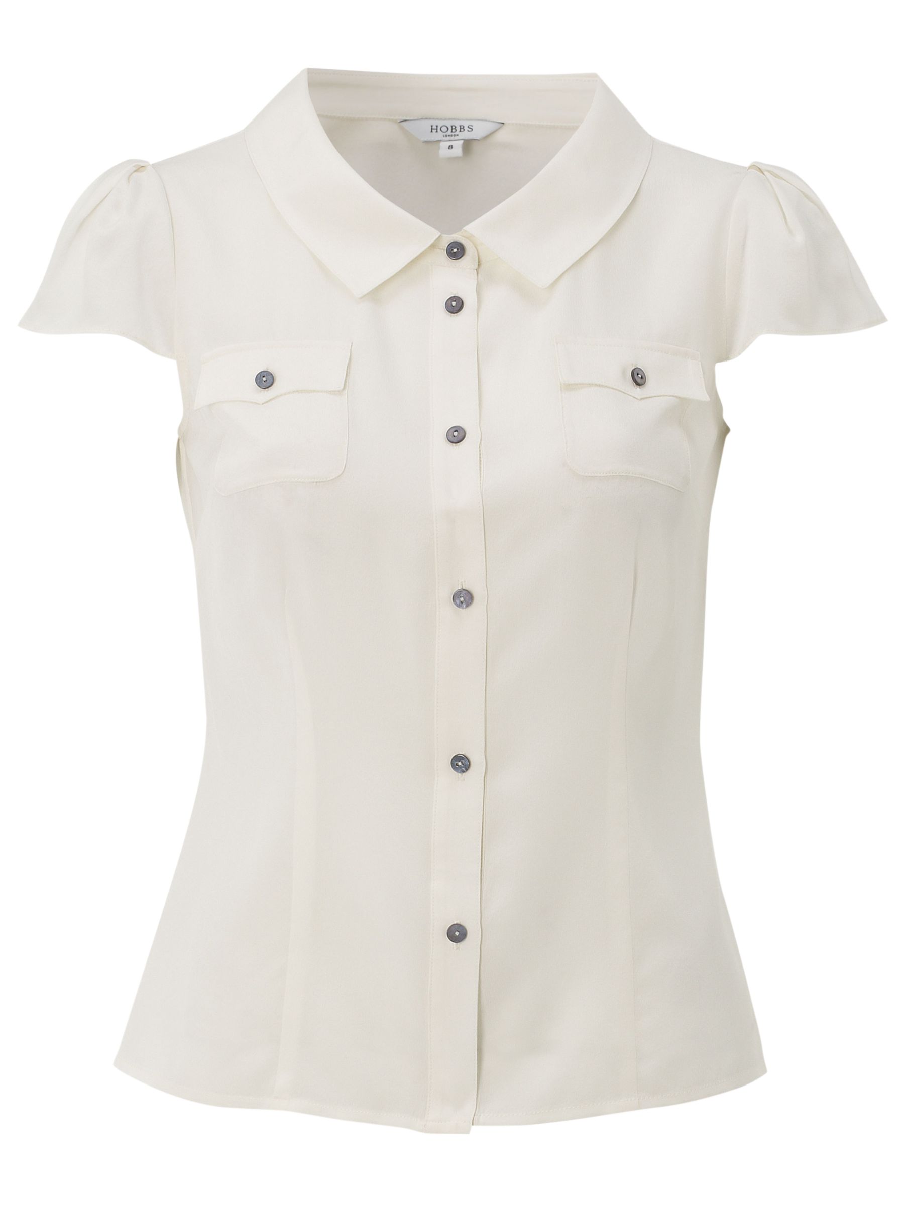 Hobbs Valley Shirt Blouse, Ivory