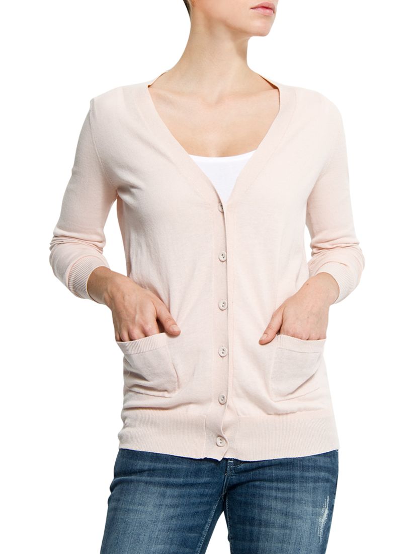 Mango Long Knit Cardigan, Petal