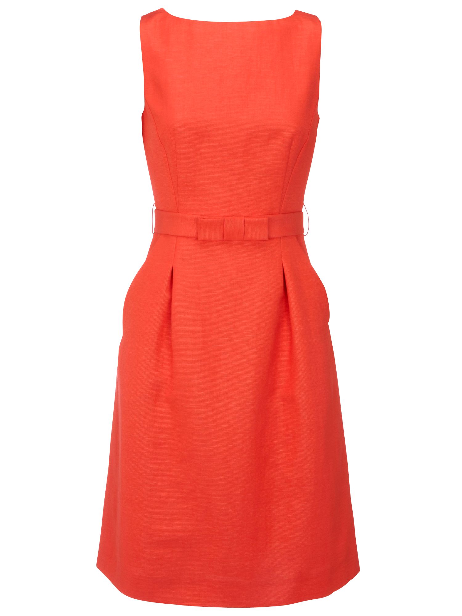 Hobbs Invitation Caroline Dress, Coral at John Lewis