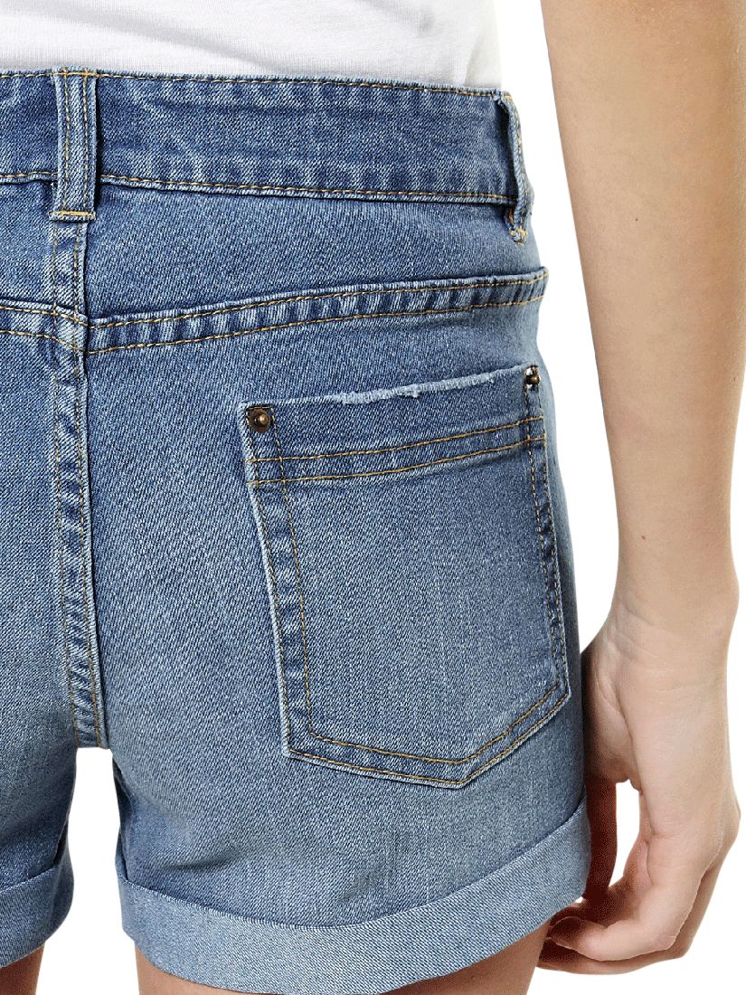 Warehouse Denim Turn Up Shorts
