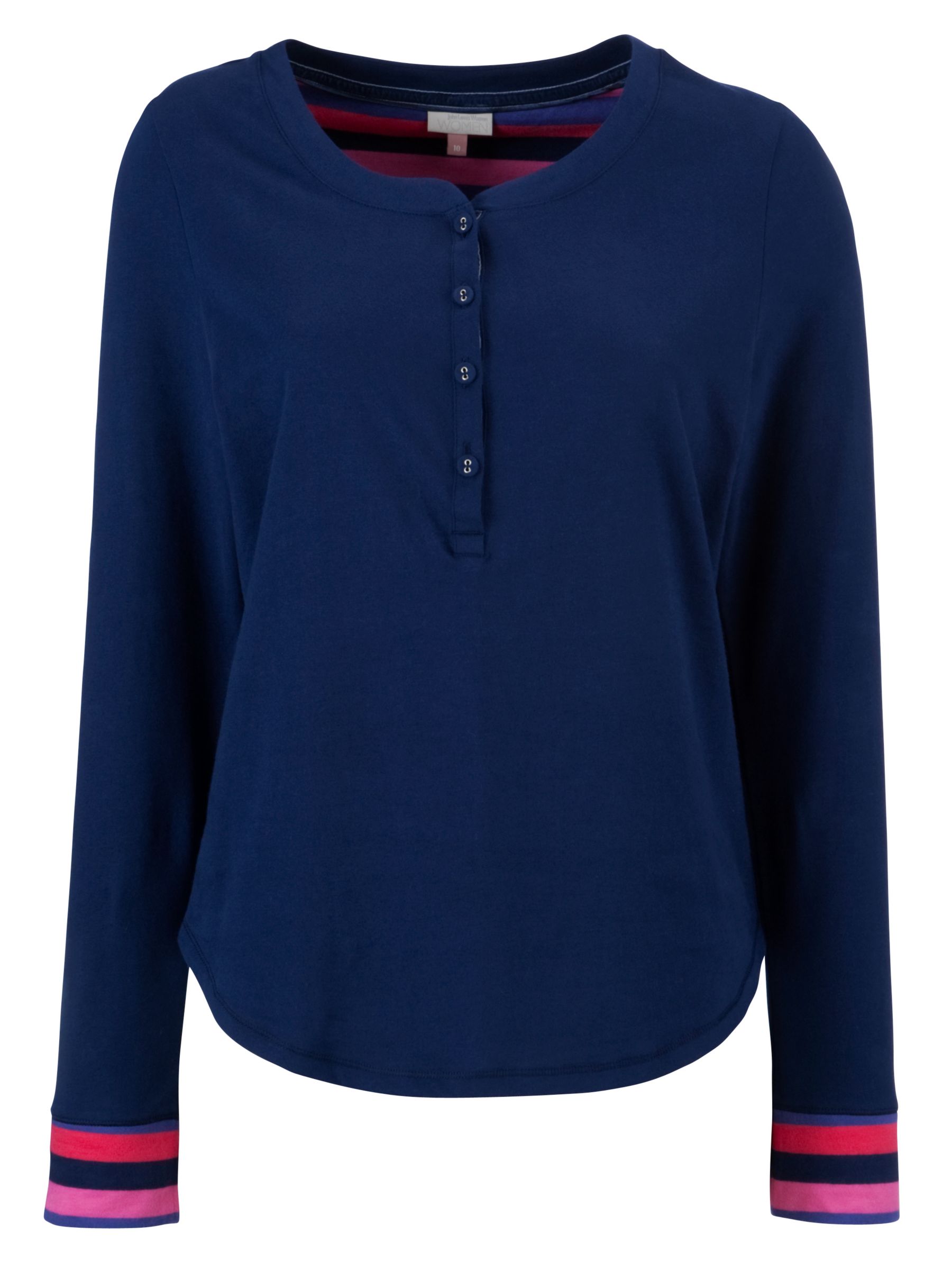 John Lewis Cosmo Pyjama Top, Navy