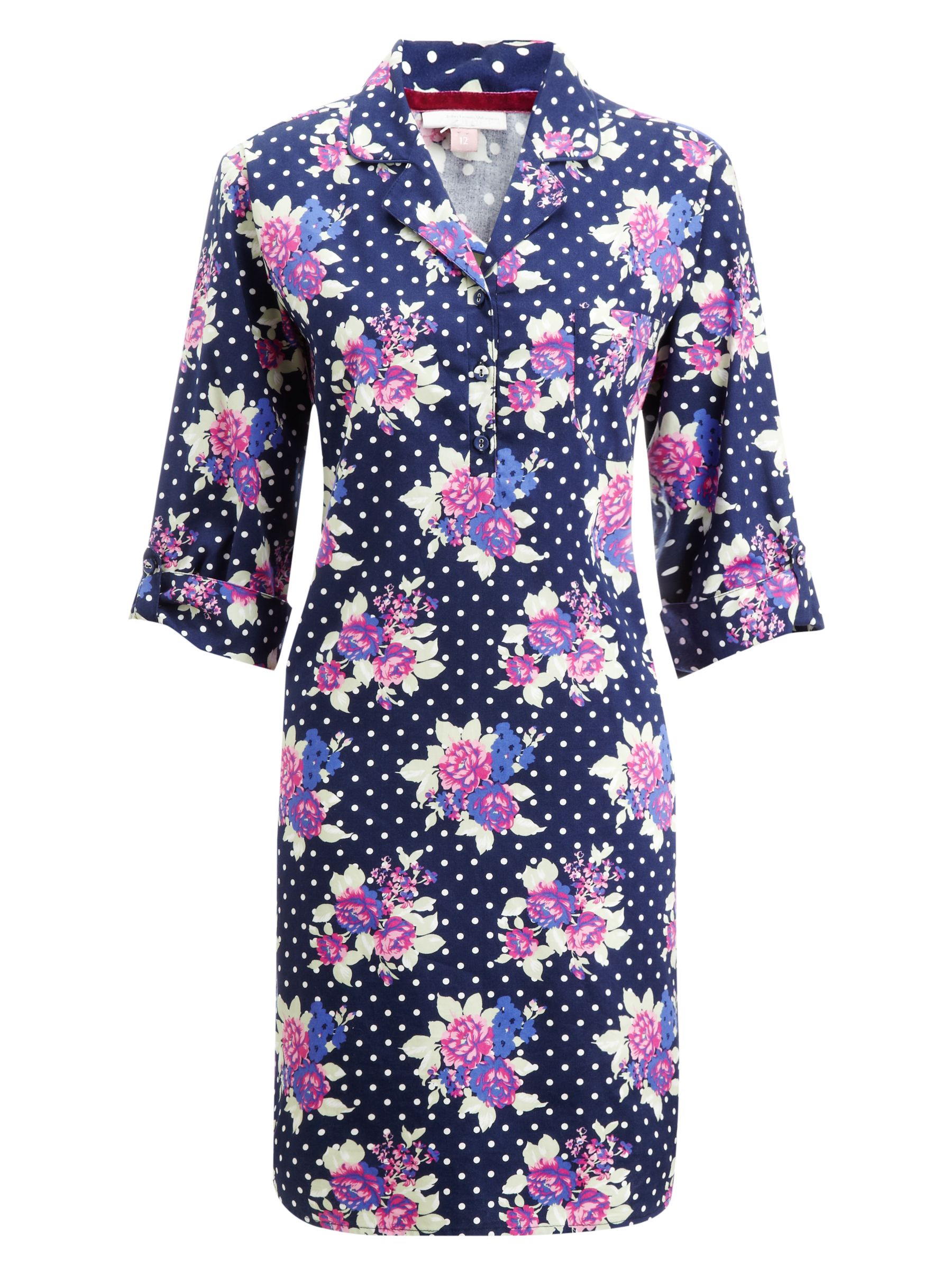 John Lewis Georgie Floral Nightshirt, Multi