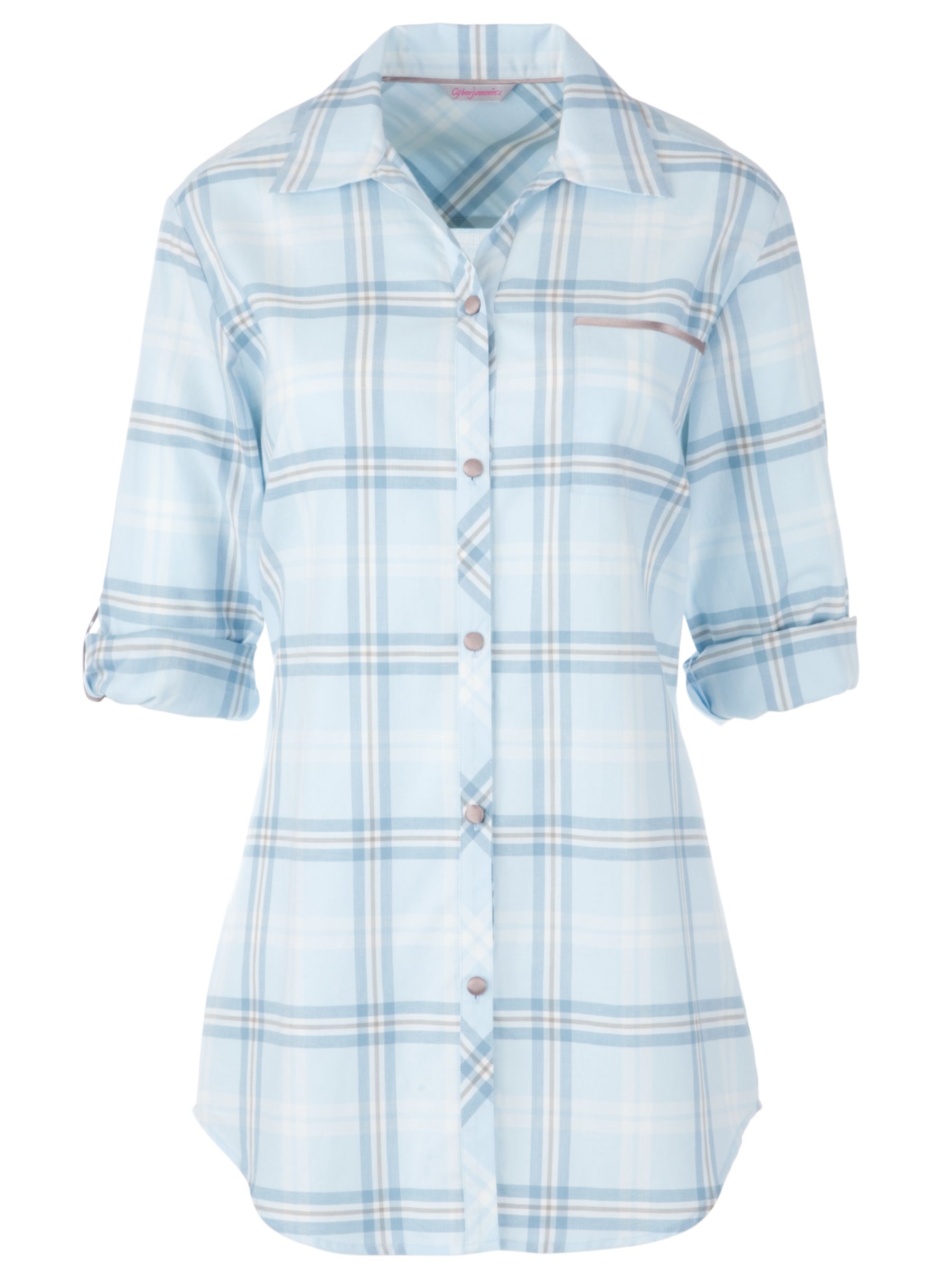 Cyberjammies Angel Mist Check Nightshirt, Blue